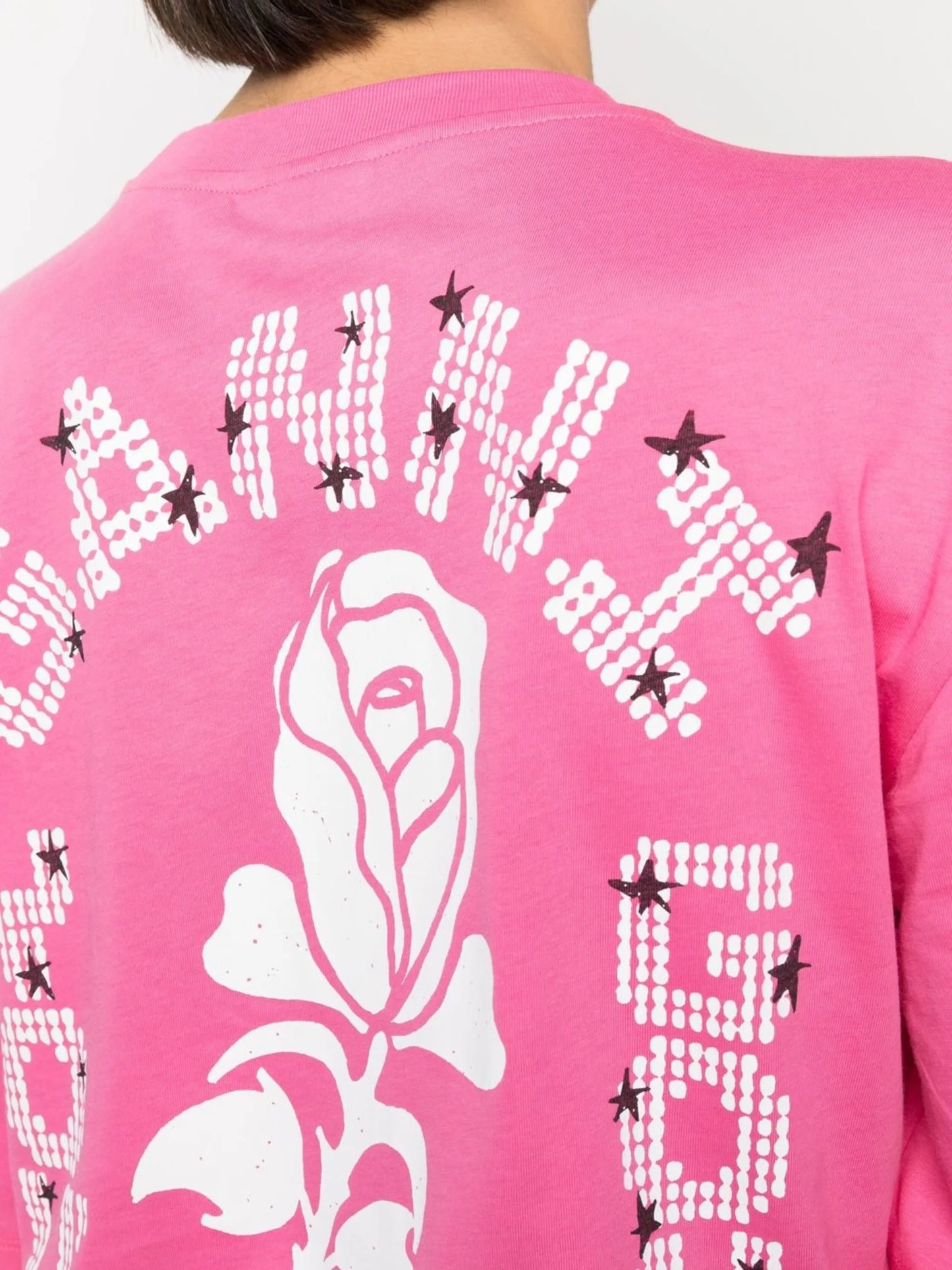 slogan-print long-sleeve T-shirt