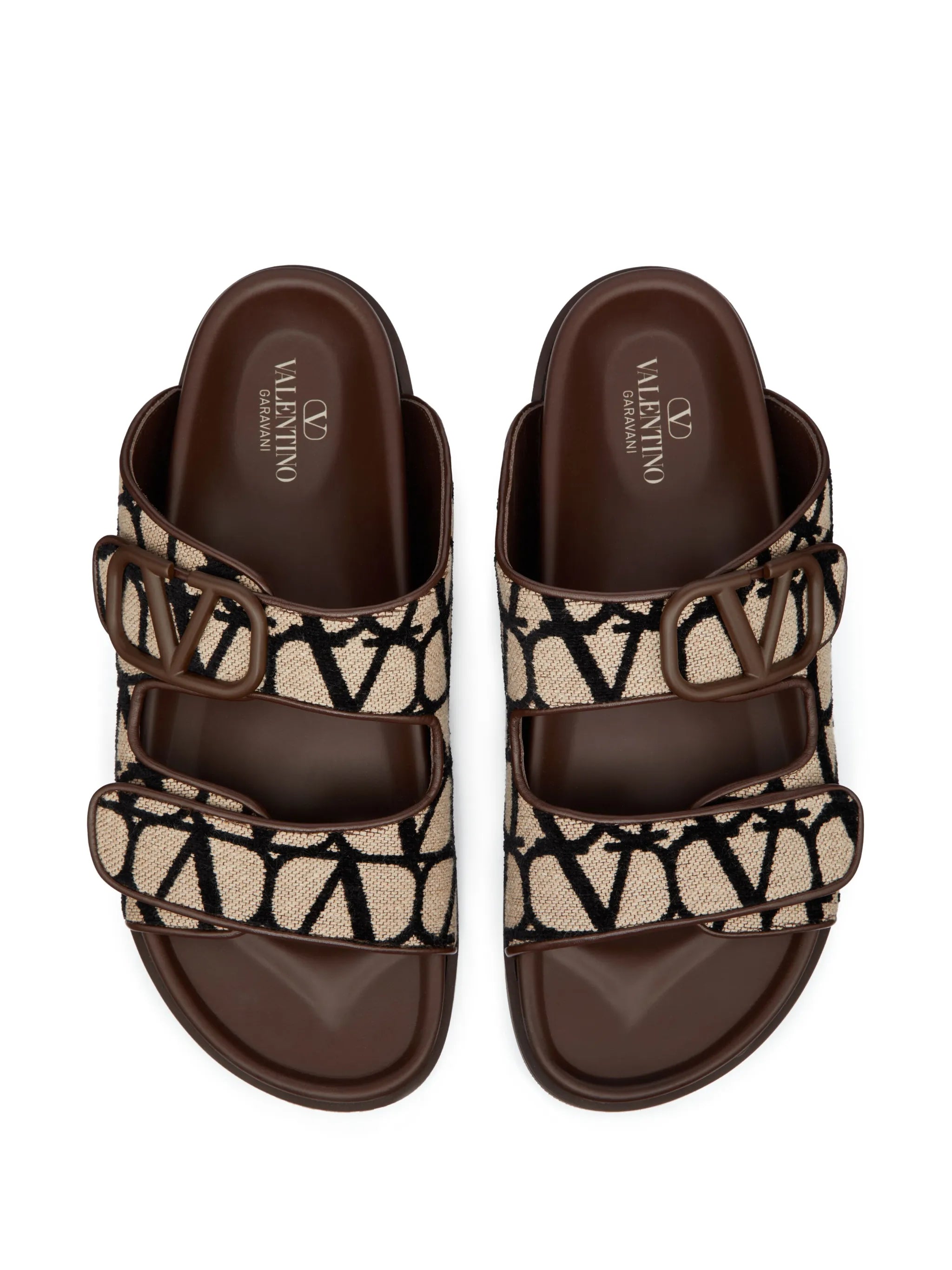 VLogo Toile Iconographe double-strap sandals