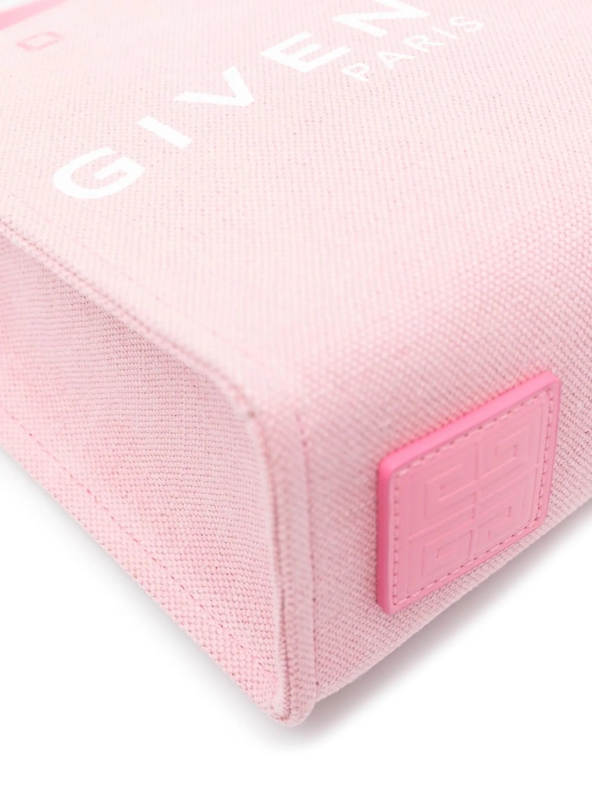 Pink Logo-Print Tote Bag