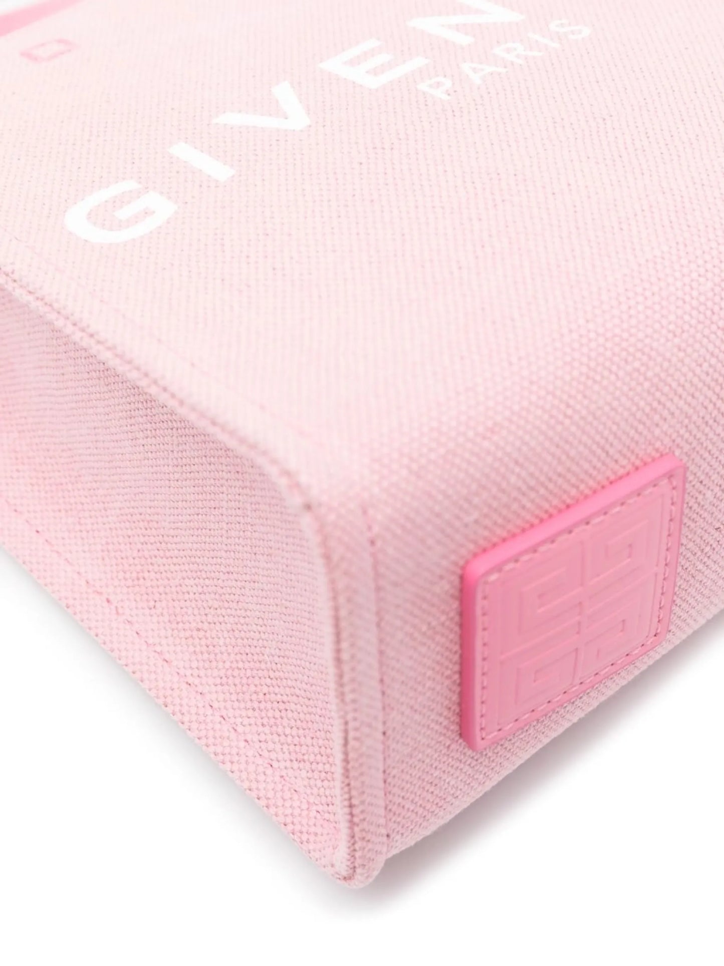 Pink Logo-Print Tote Bag
