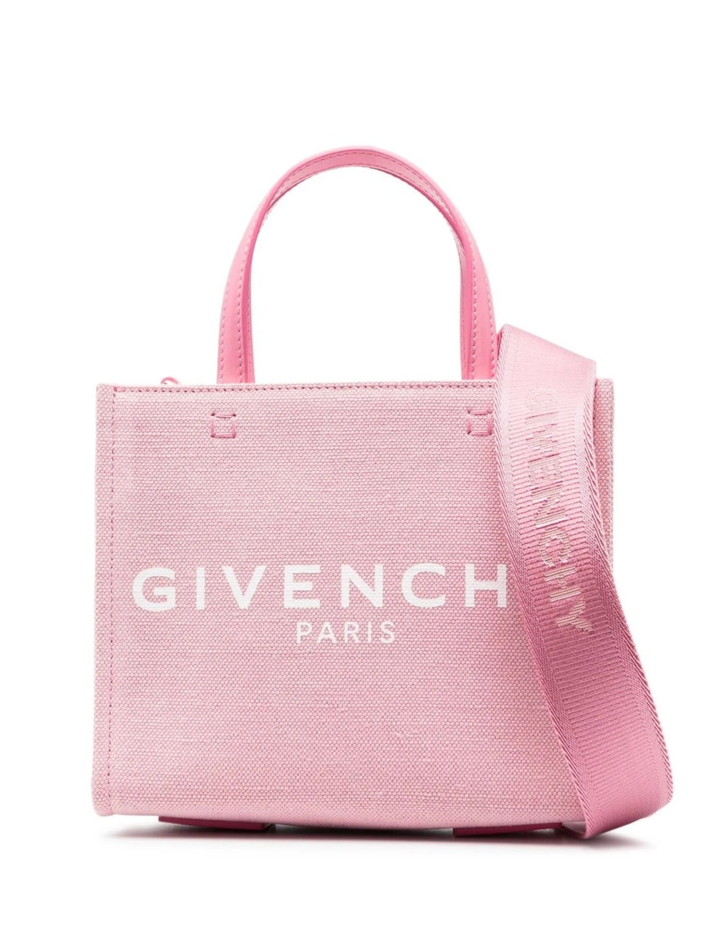 Pink Logo-Print Tote Bag