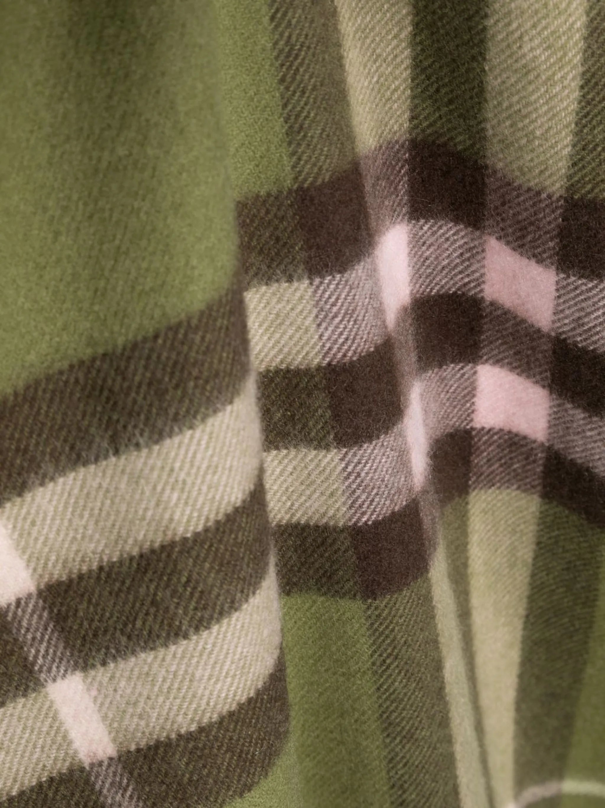 checked cashmere scarf