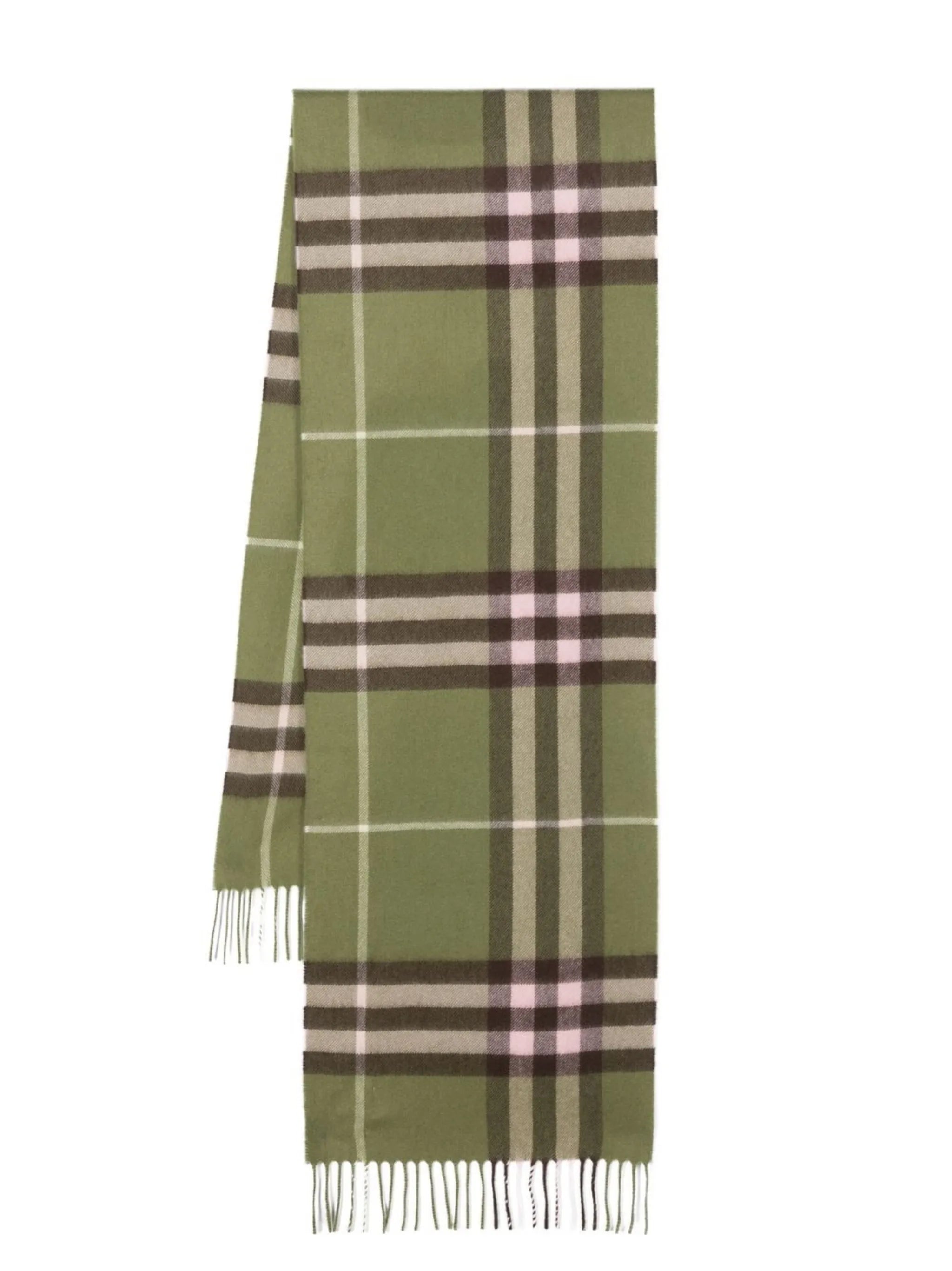 checked cashmere scarf
