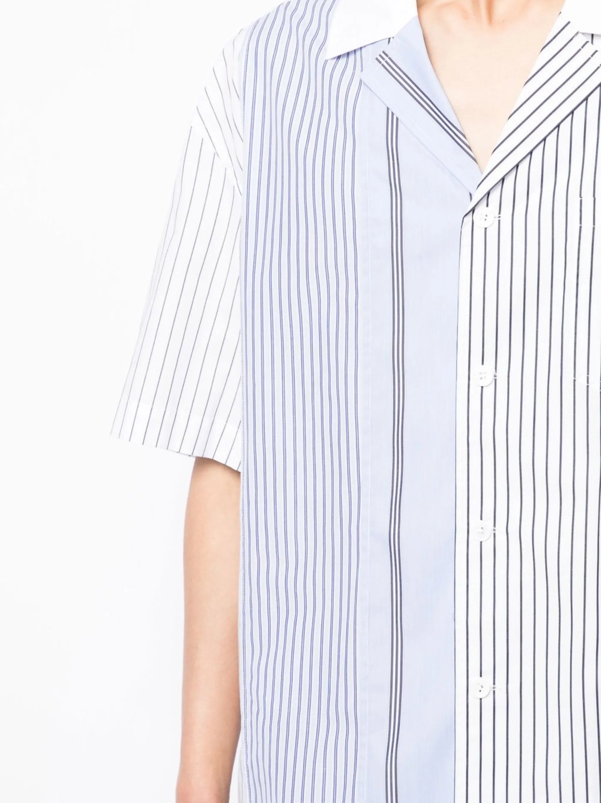 short-sleeve striped shirt