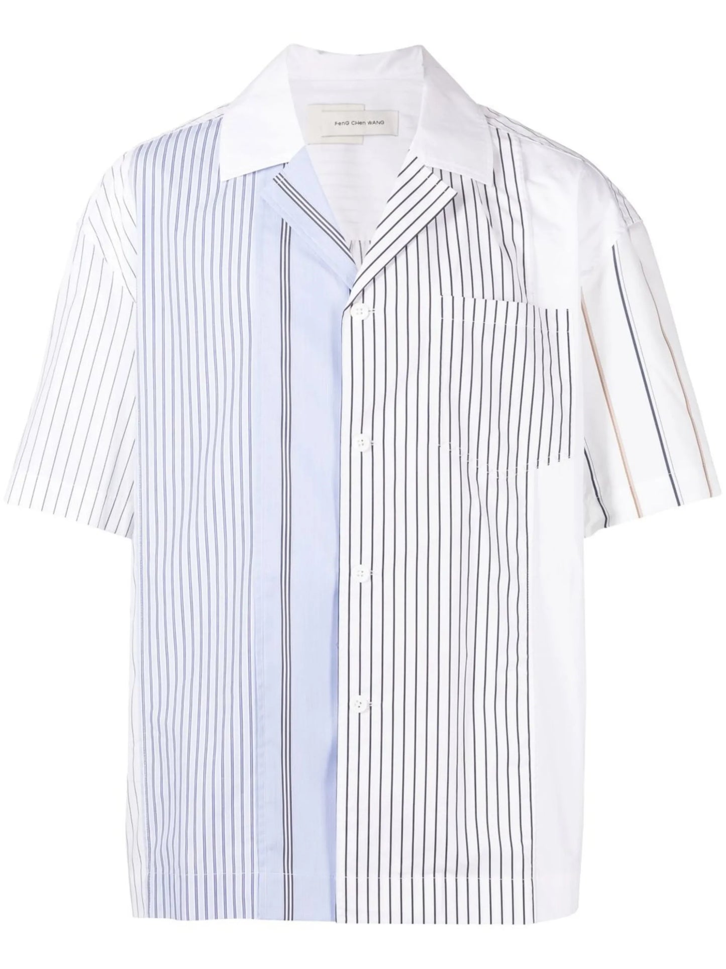 short-sleeve striped shirt