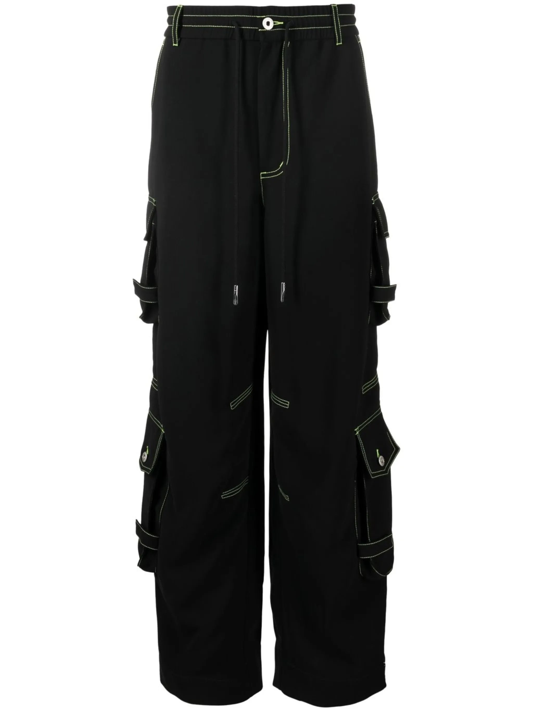 wide-leg cargo trousers