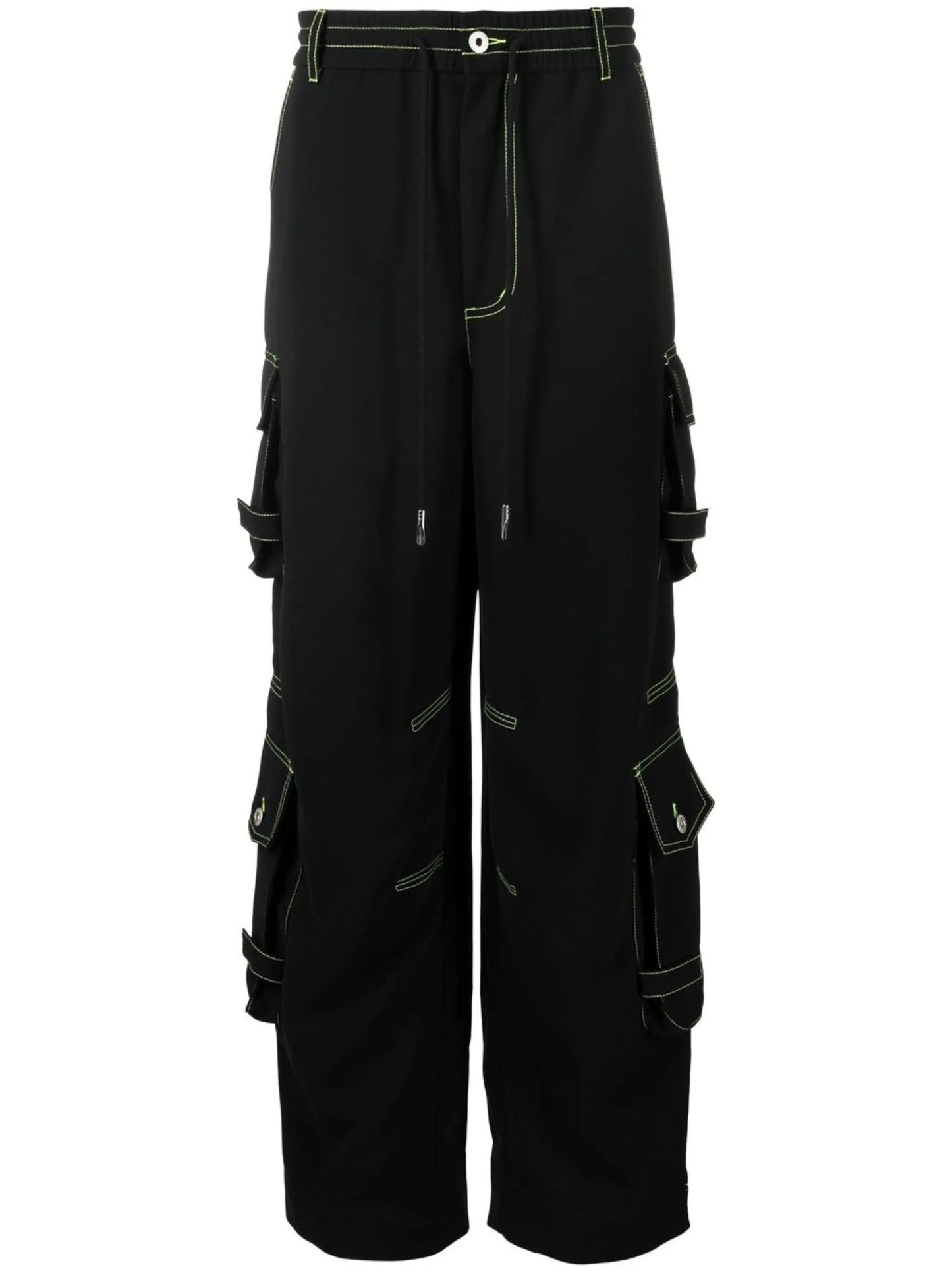wide-leg cargo trousers