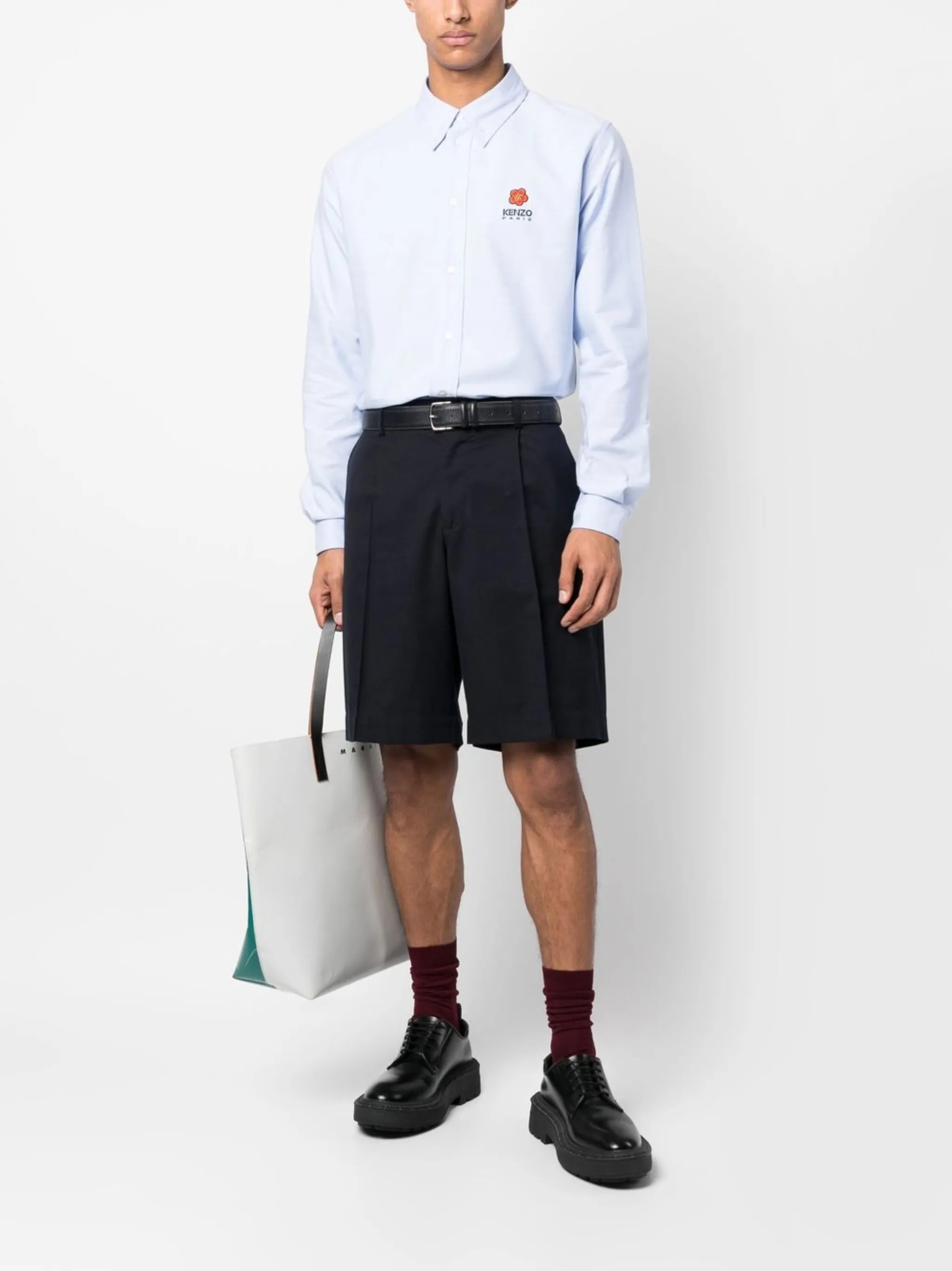 logo-print shirt