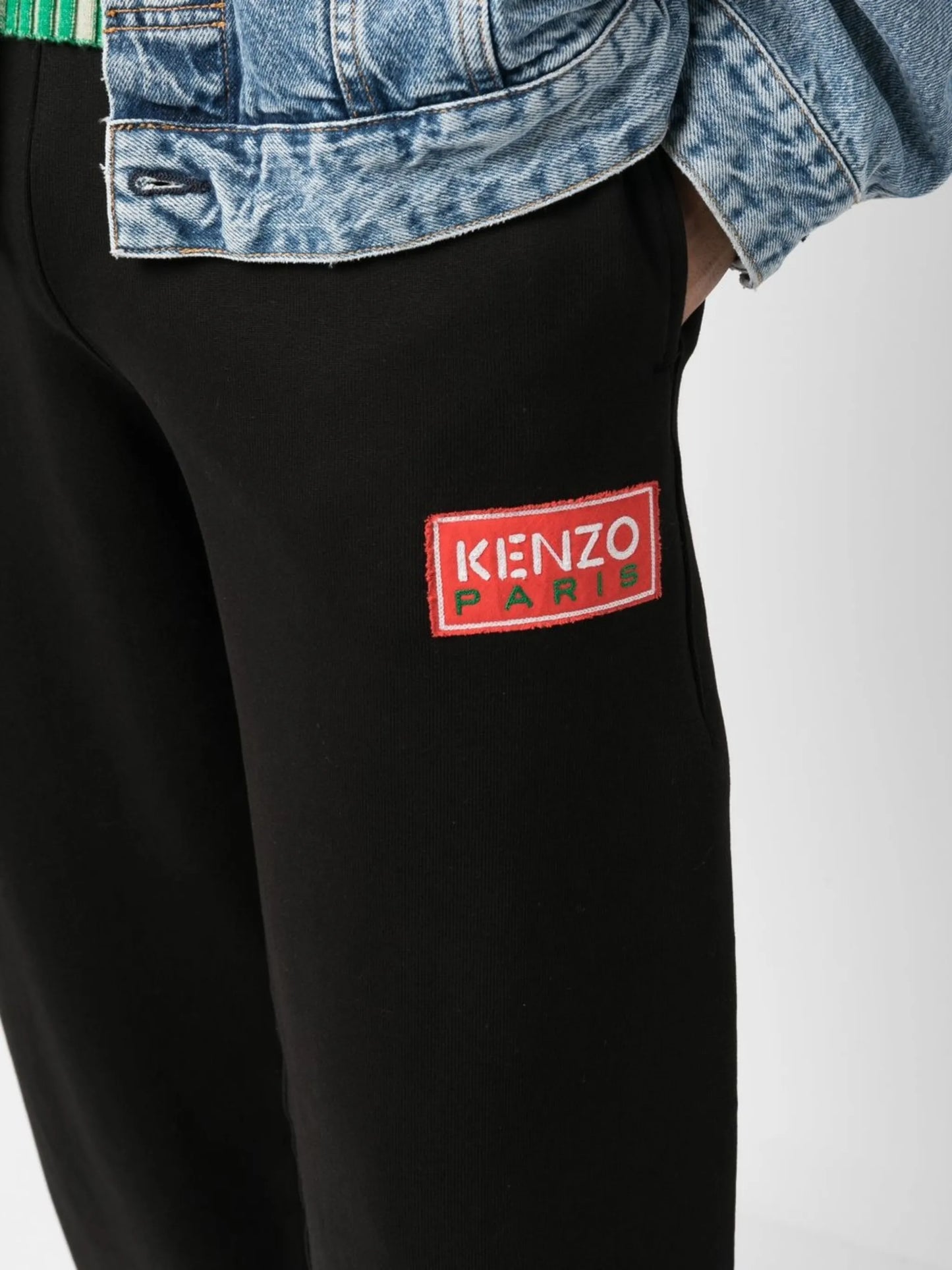 logo patch track pants