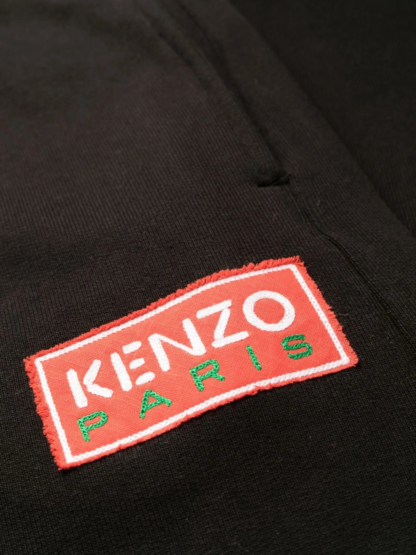 logo patch track pants