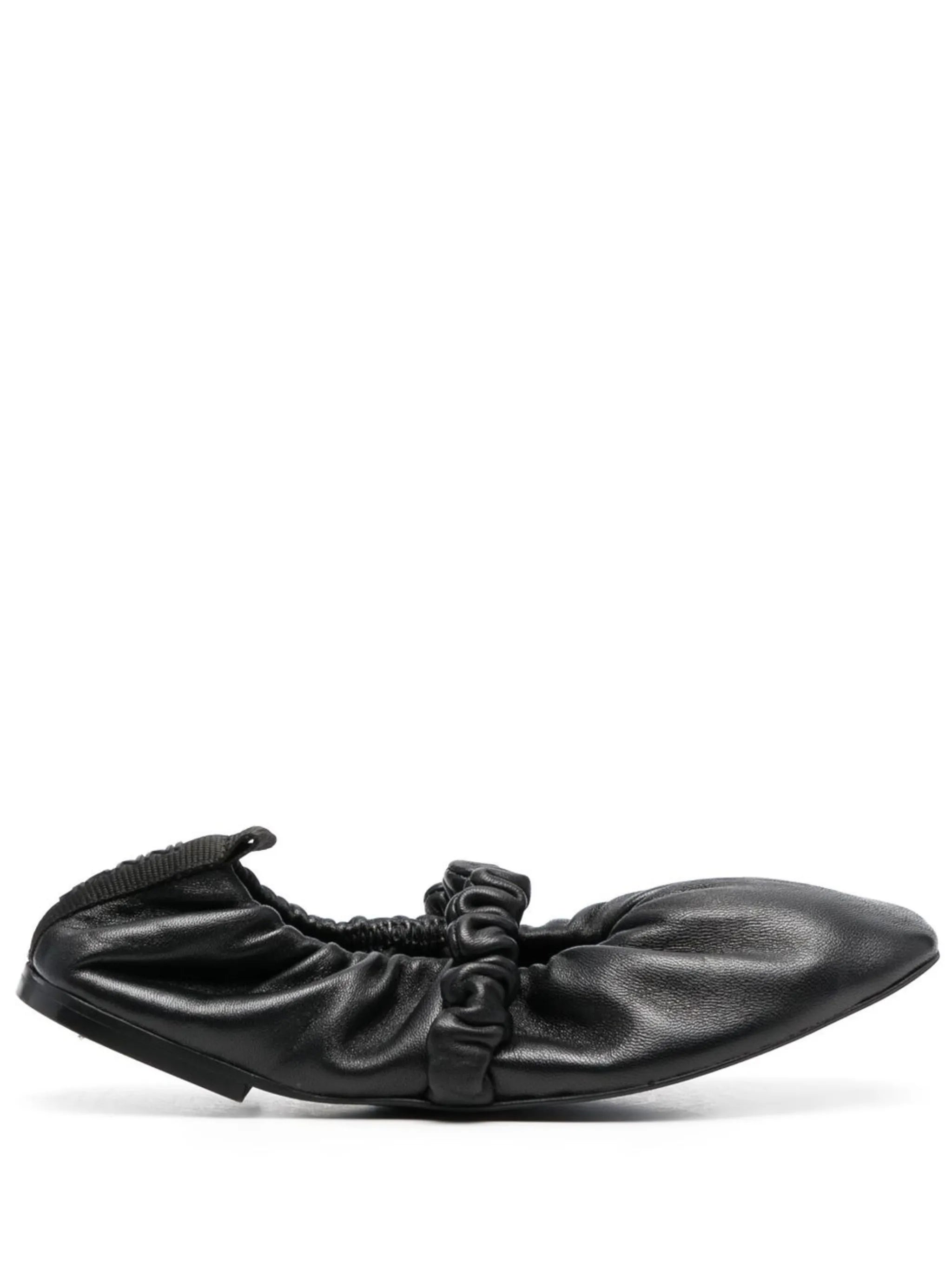 ruched ballerina shoes