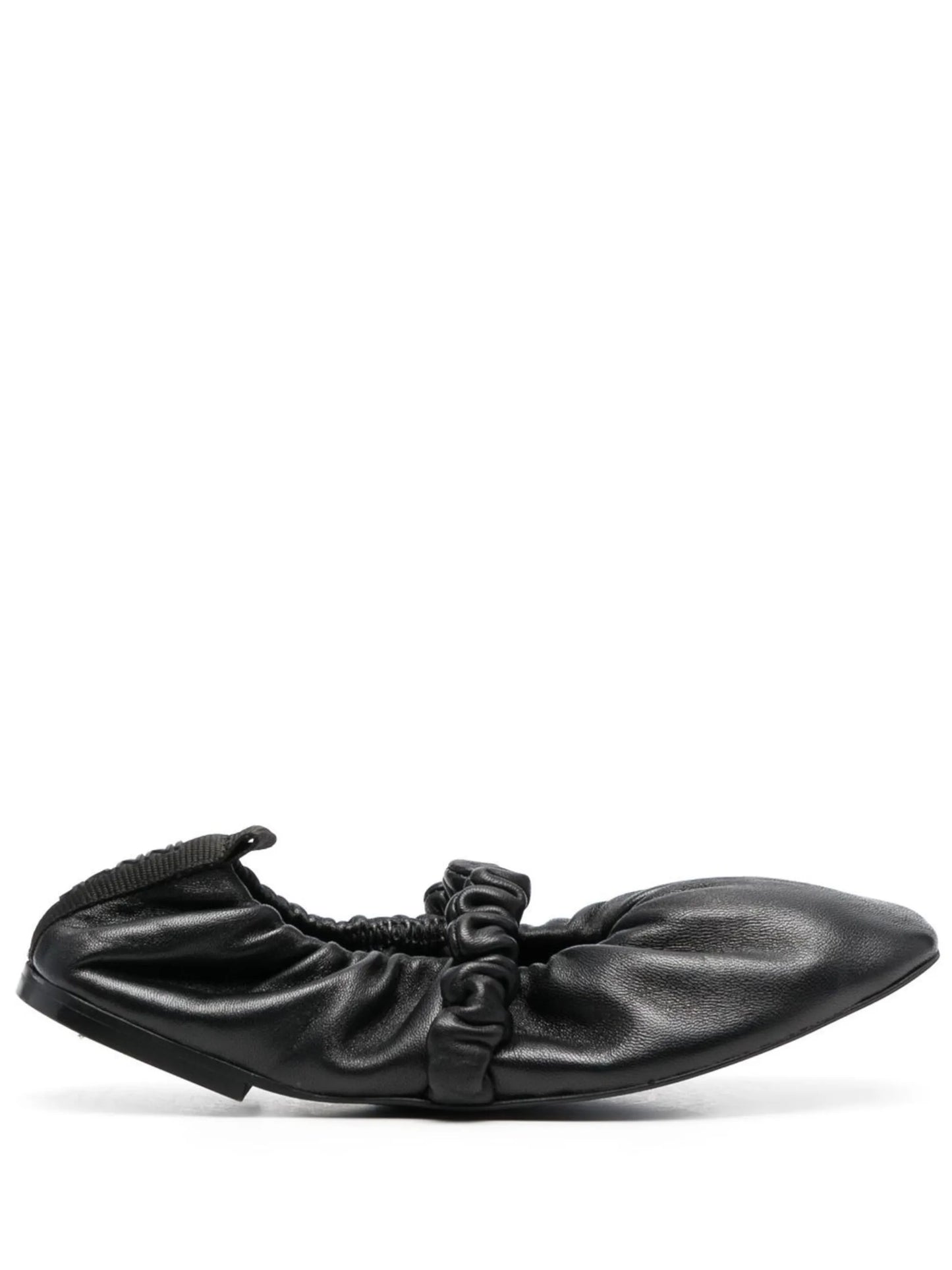 ruched ballerina shoes