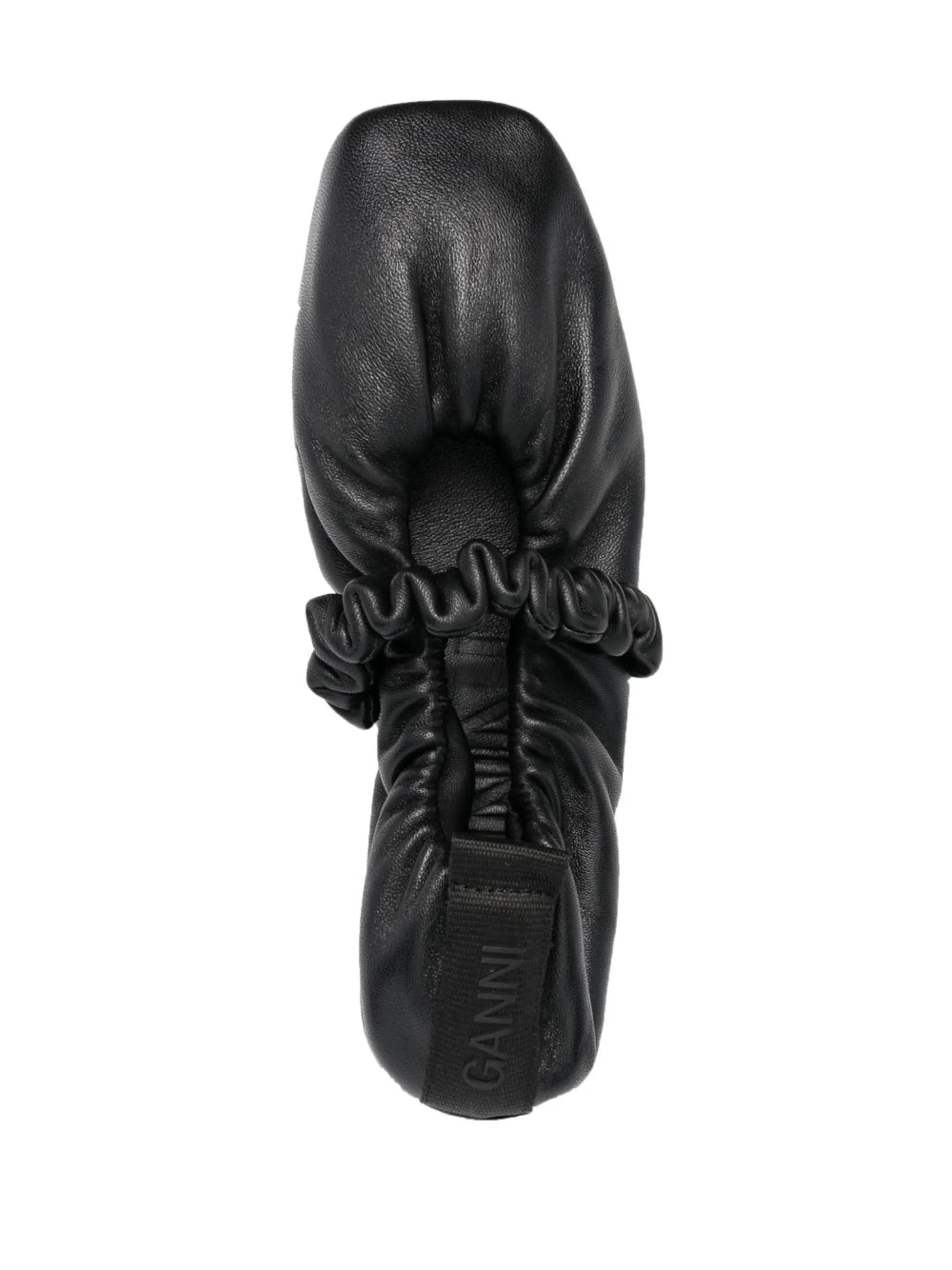 ruched ballerina shoes