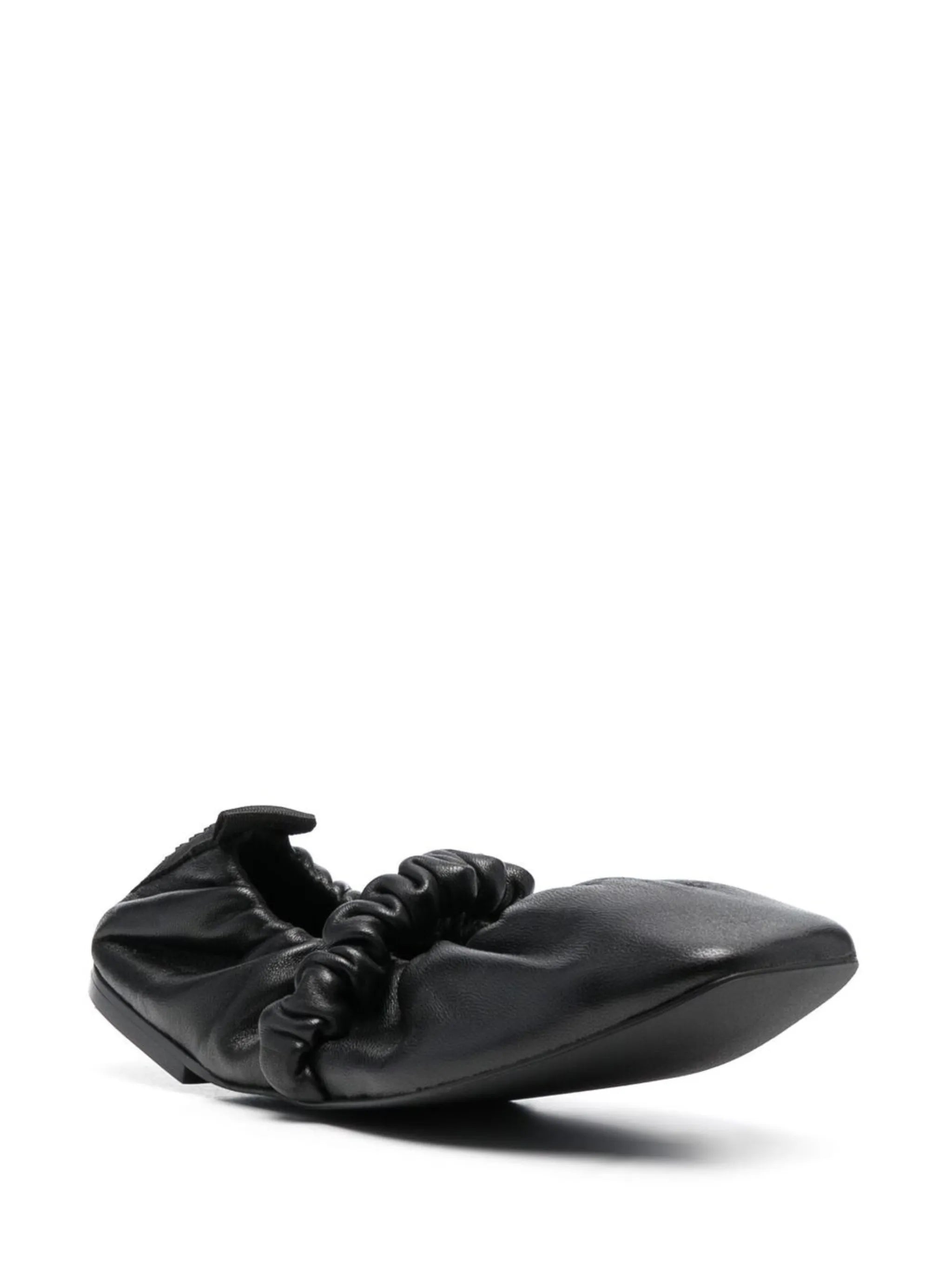ruched ballerina shoes