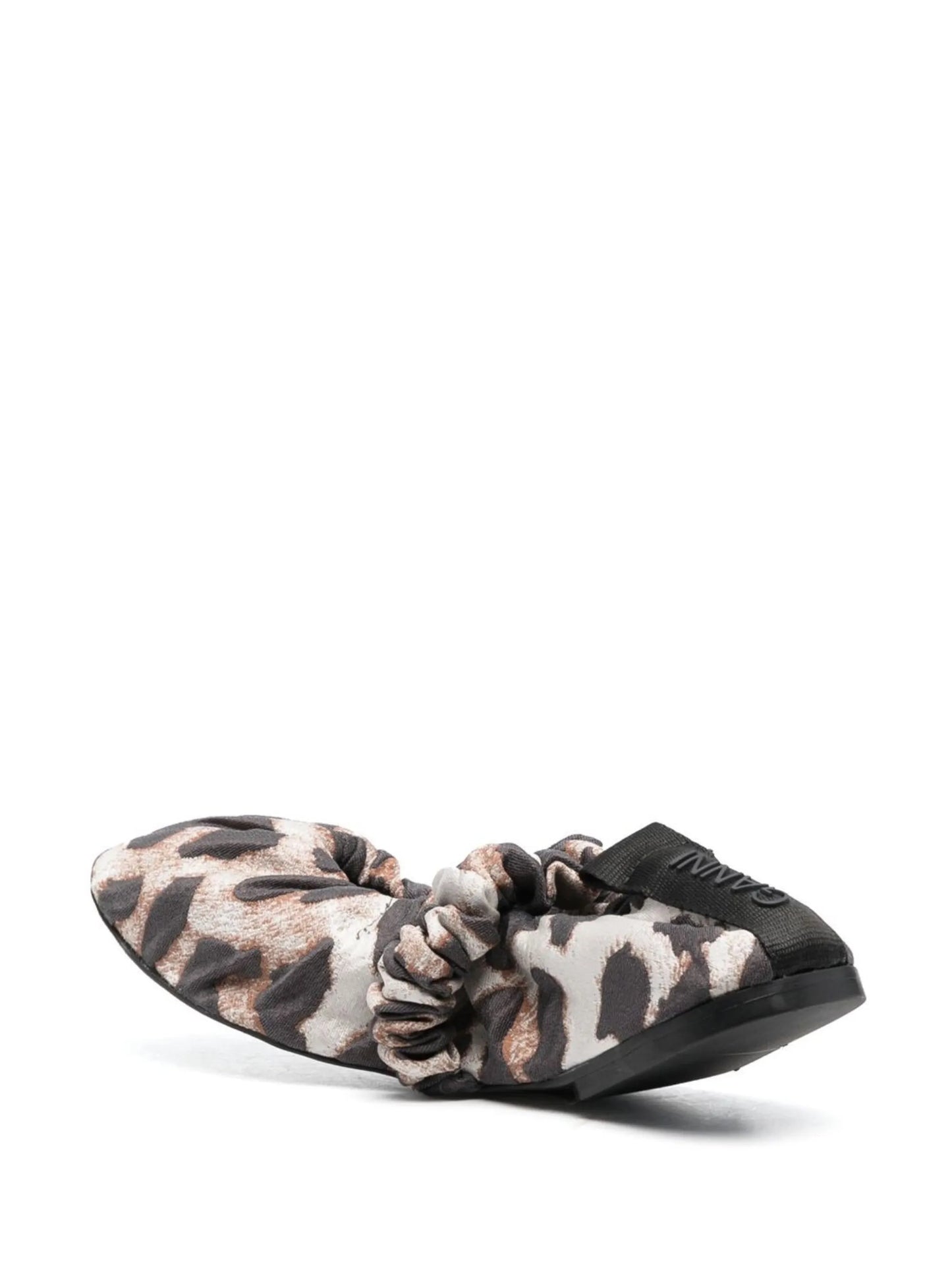 scrunchie jacquard ballerina flats