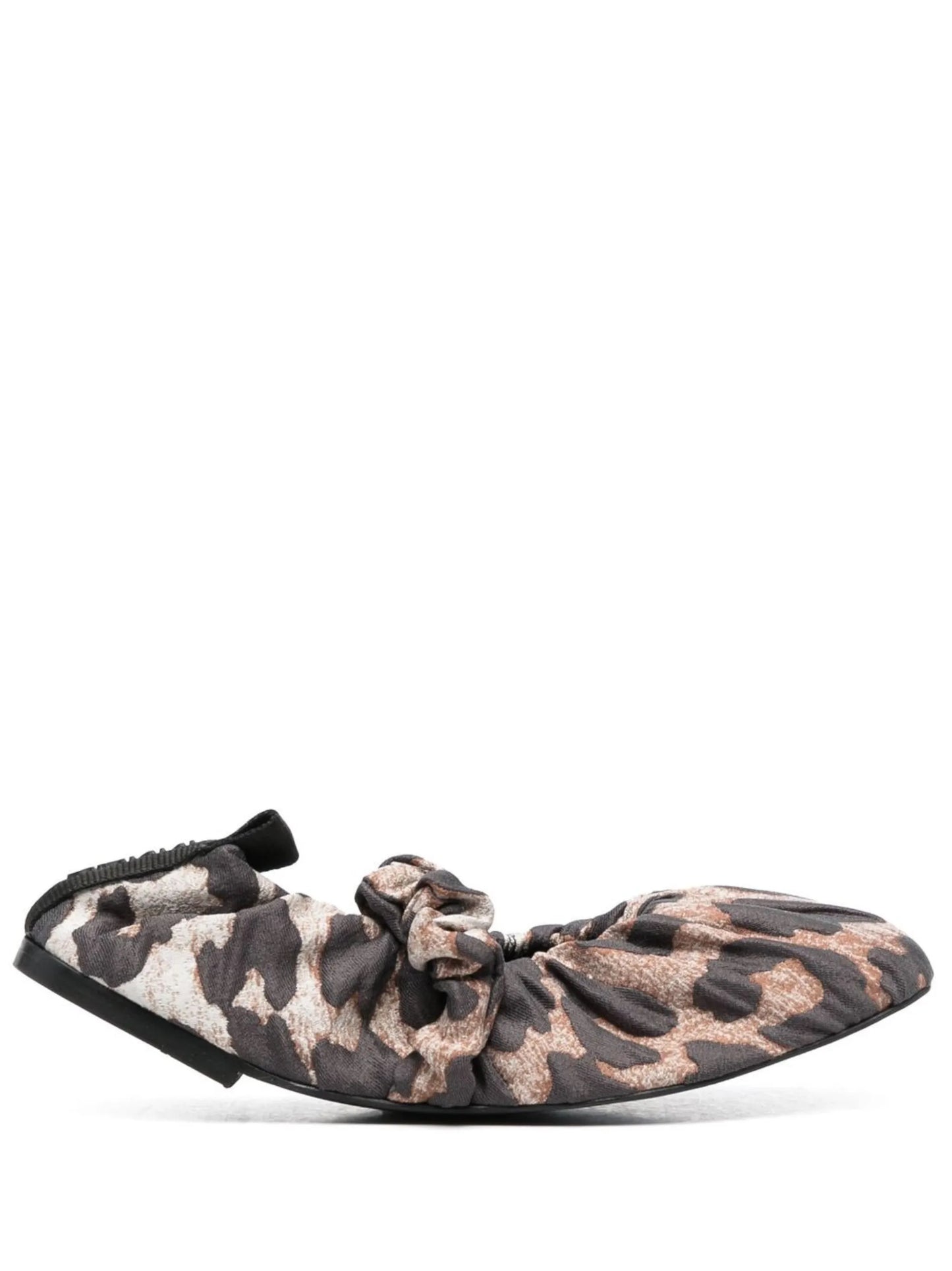 scrunchie jacquard ballerina flats