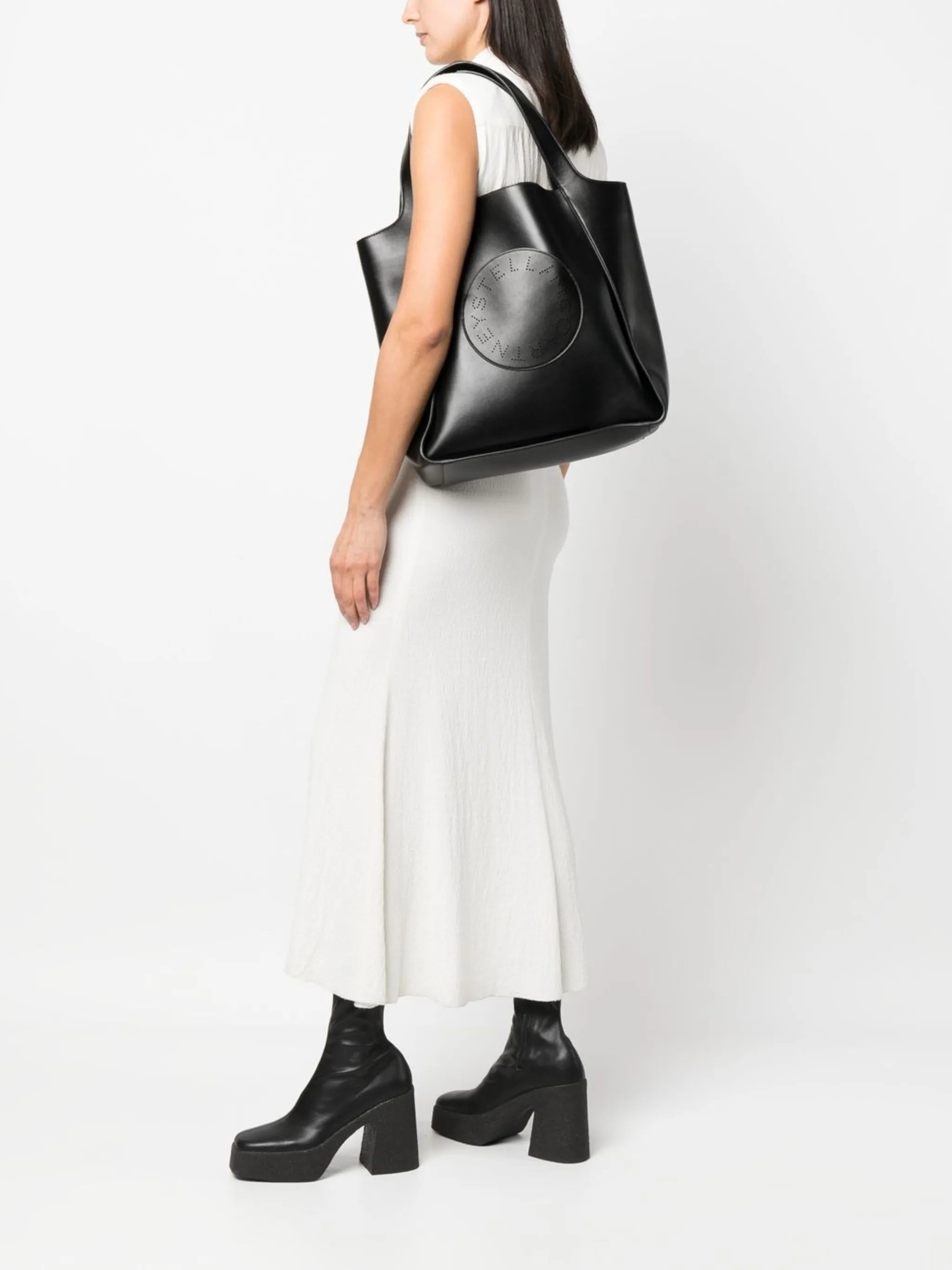 Stella perforated-logo tote bag