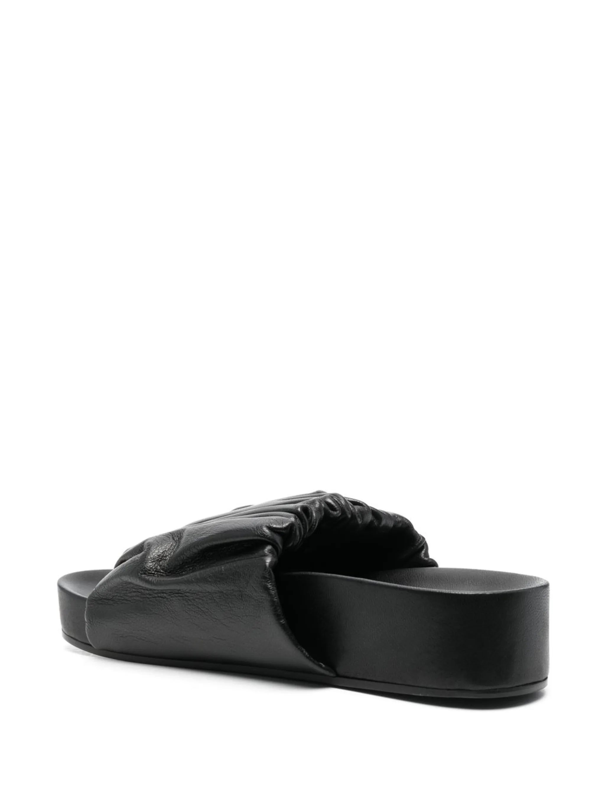 leather platform sandals