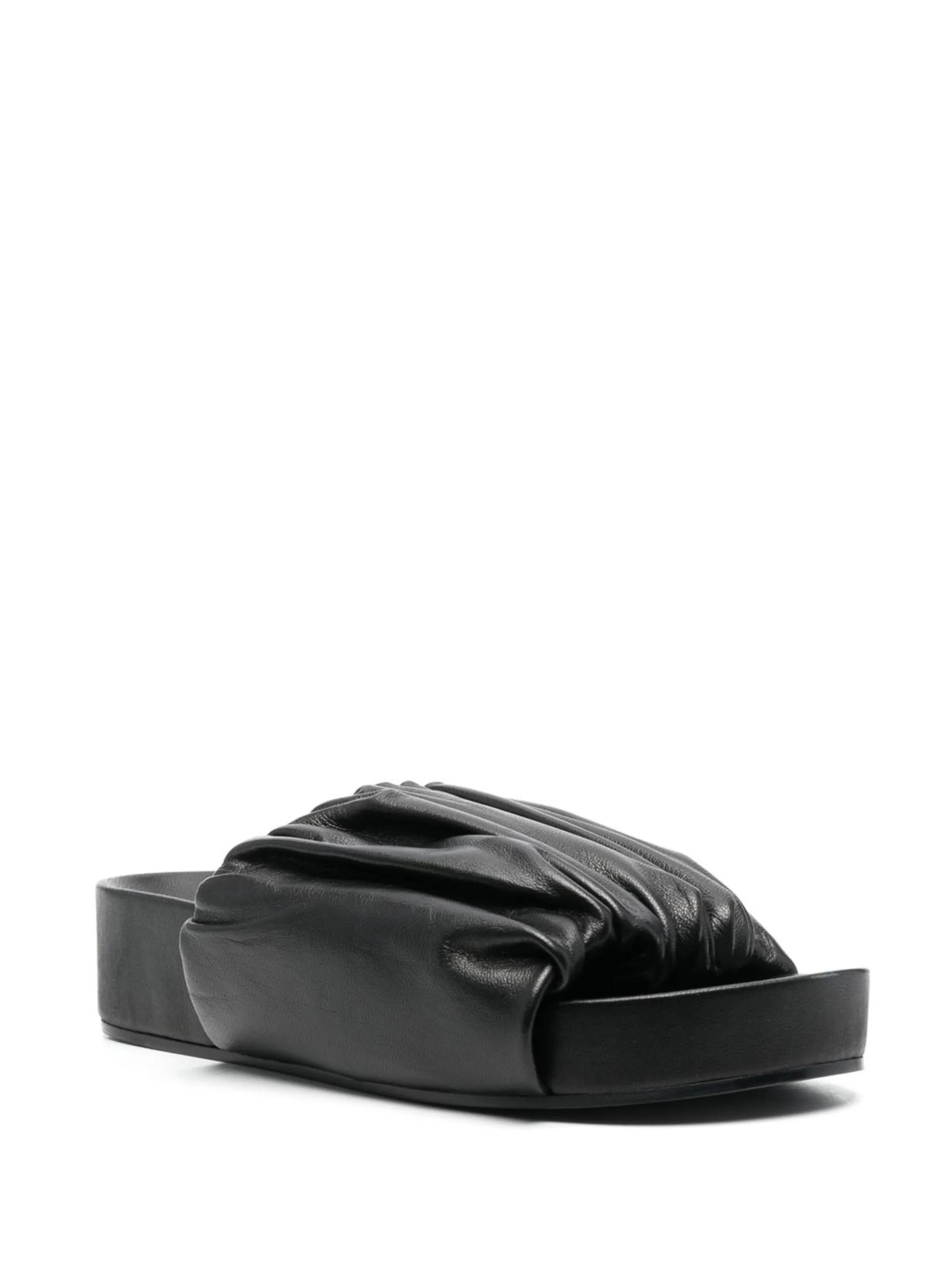leather platform sandals