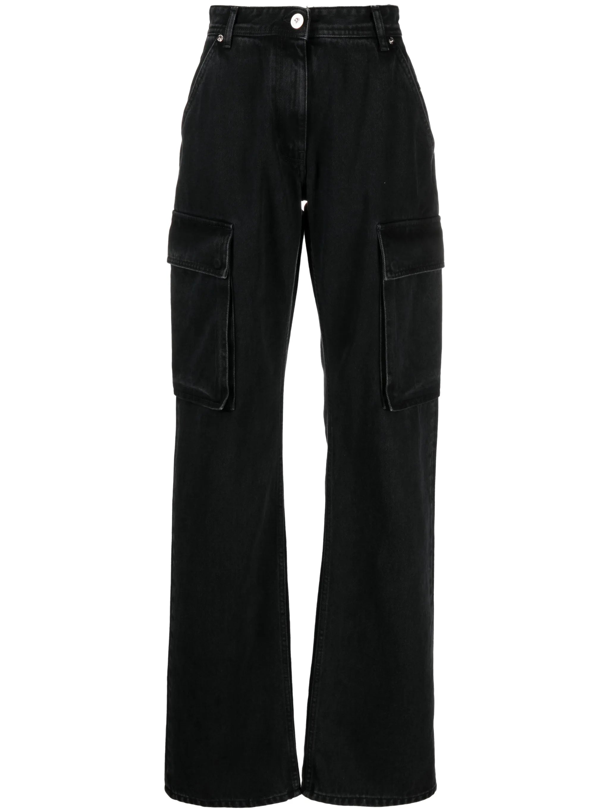 high-waisted jeans