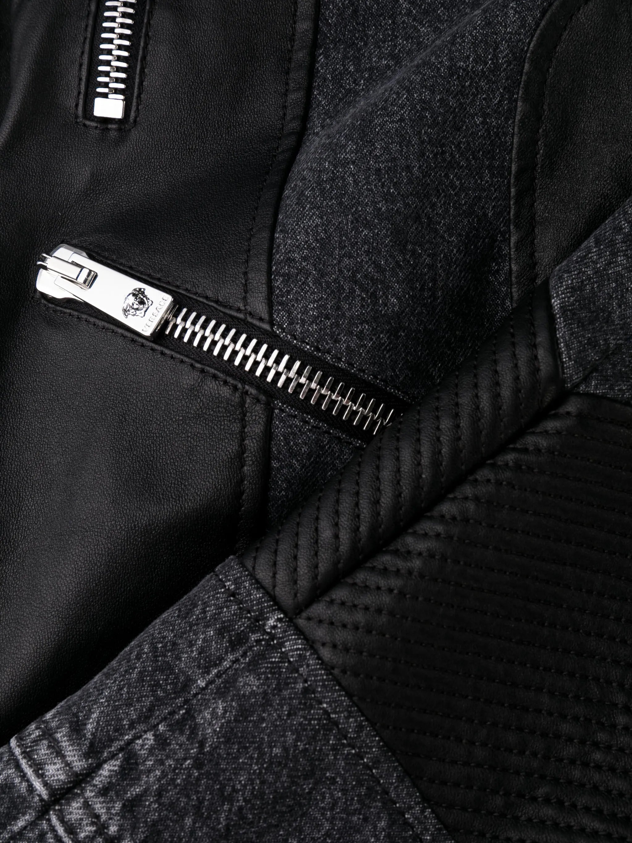 belted zip-cuff trousers