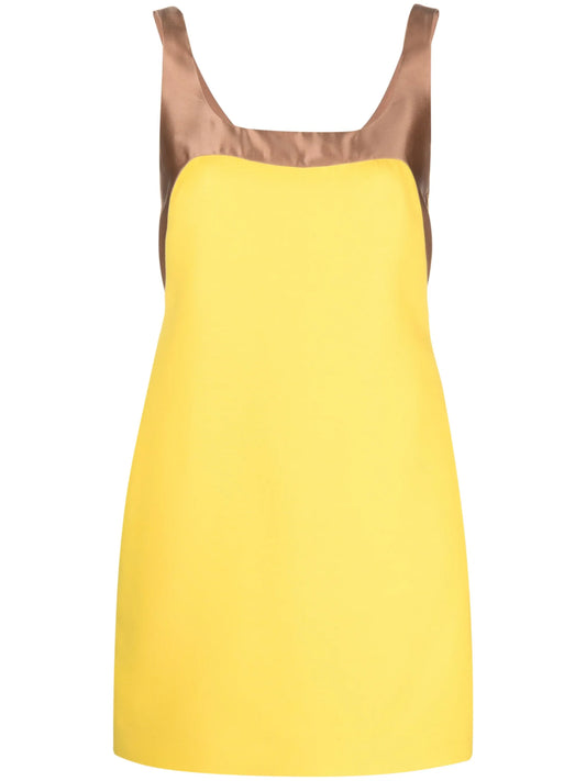 colour-block sleeveless minidress