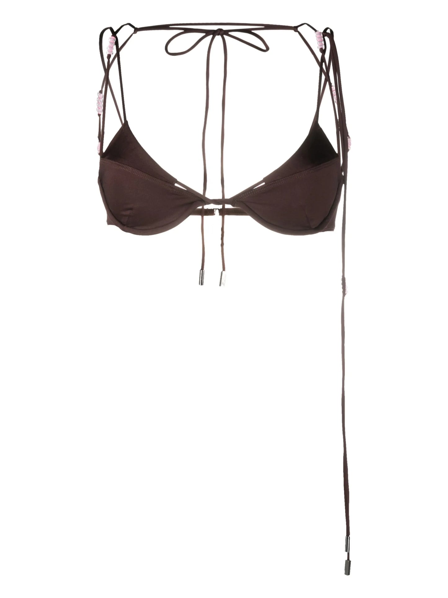 Barco bead-embellished bikini top