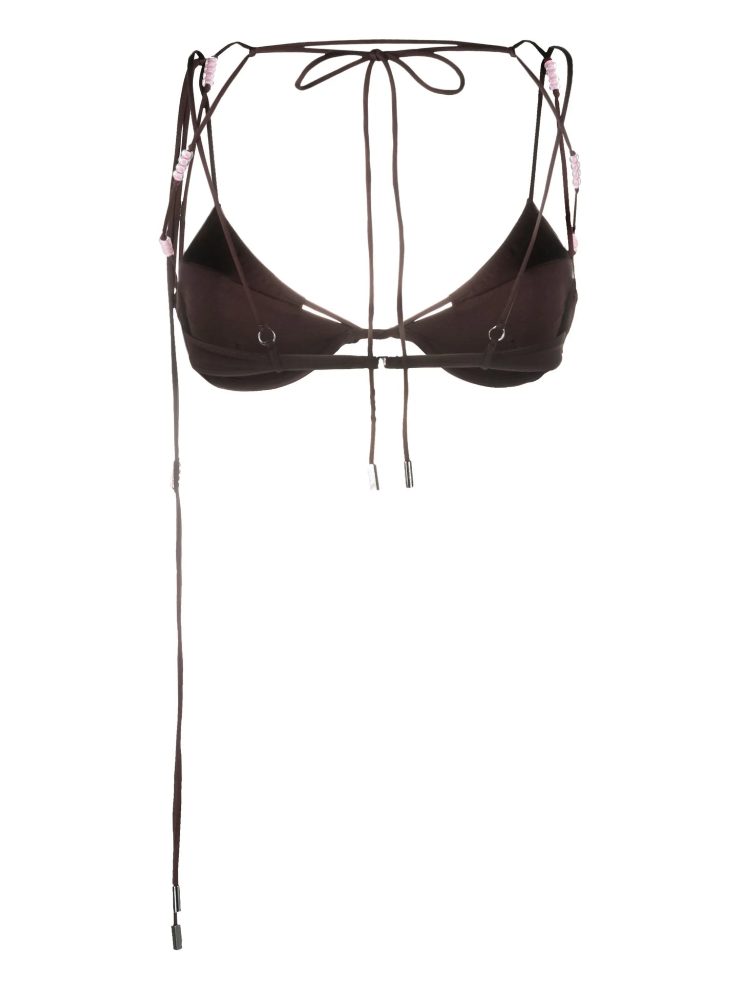 Barco bead-embellished bikini top