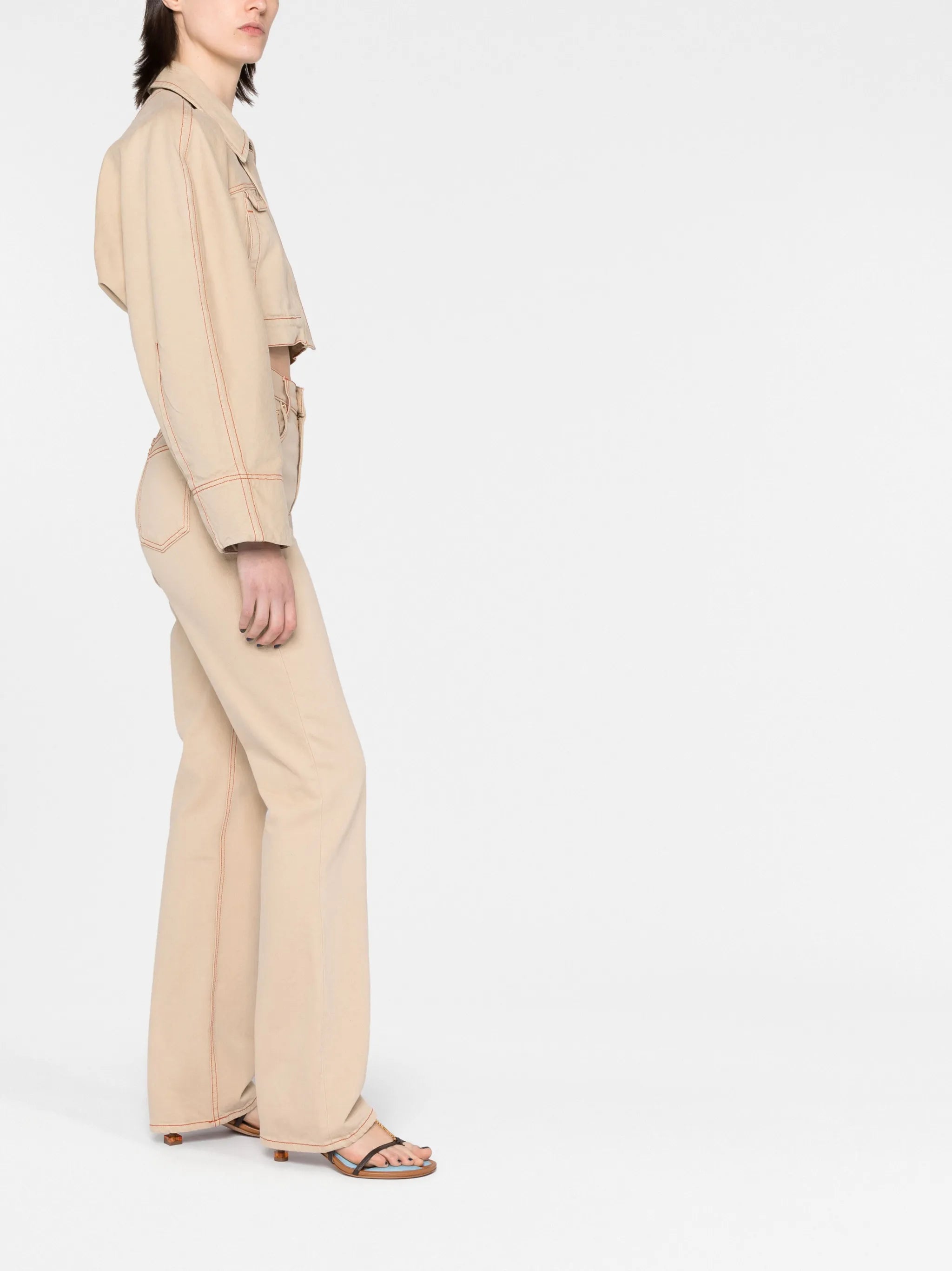 La veste de Nîmes Meio cropped denim jacket