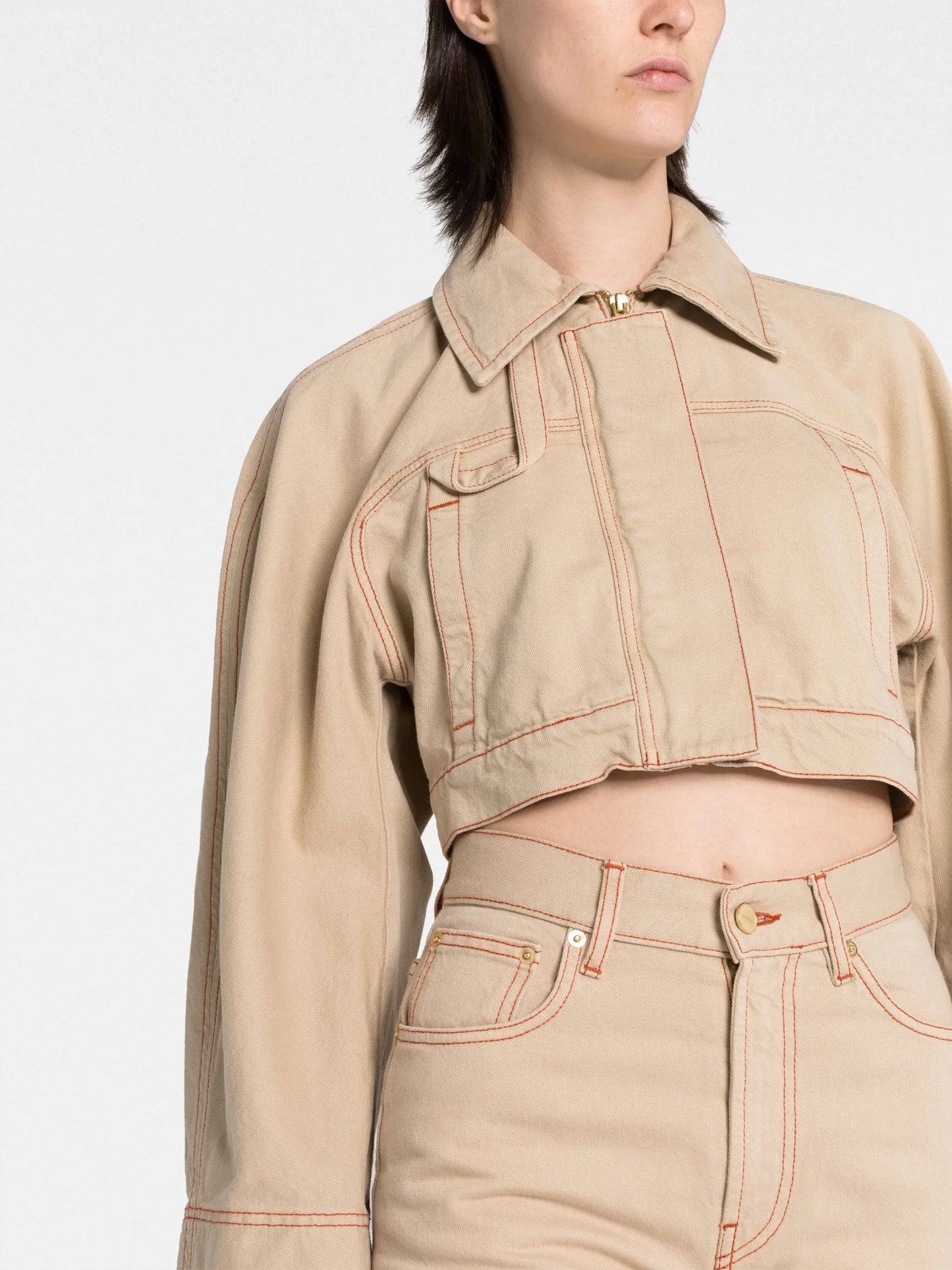 La veste de Nîmes Meio cropped denim jacket