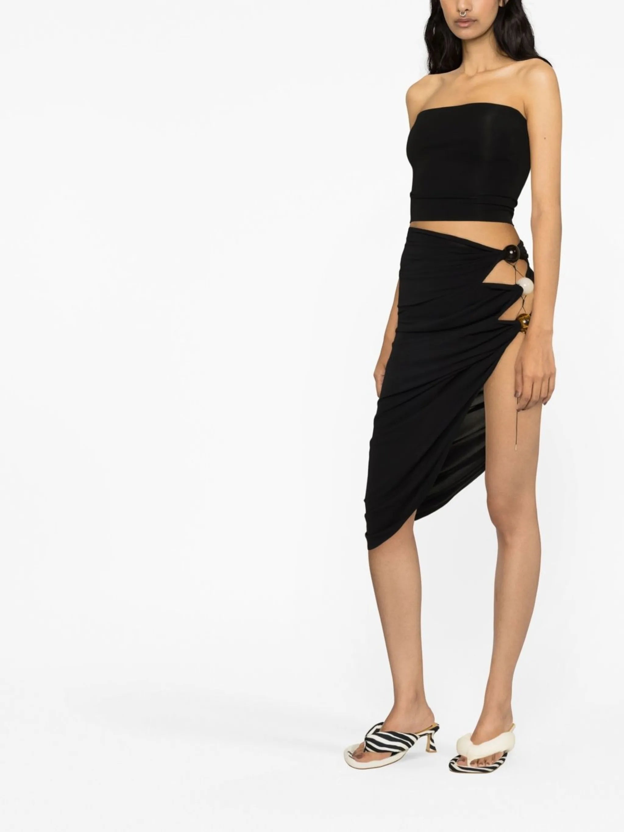 Perola cut-out midi skirt