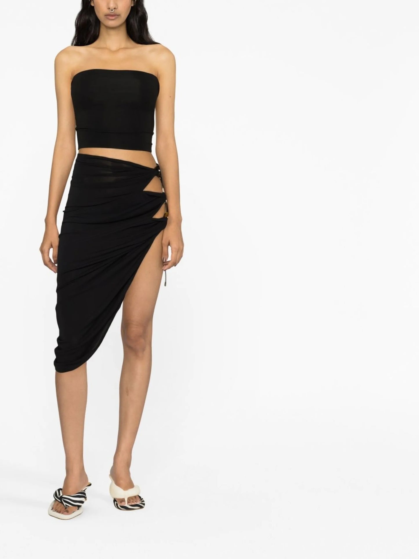 Perola cut-out midi skirt