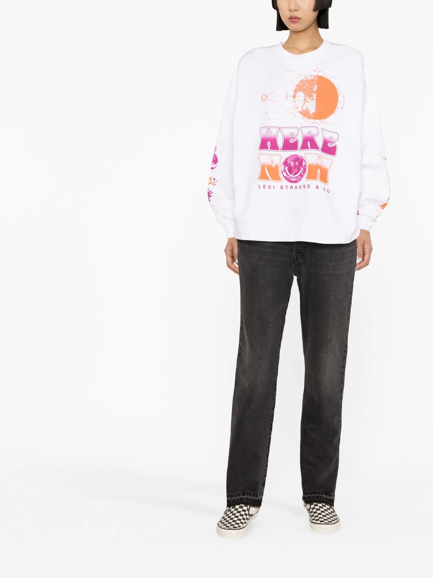 graphic-print cotton sweatshirt