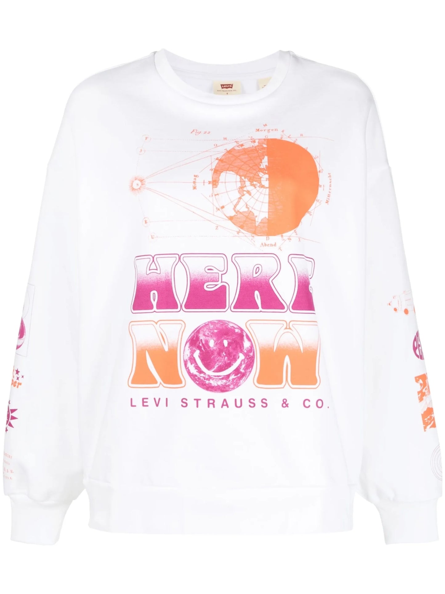 graphic-print cotton sweatshirt