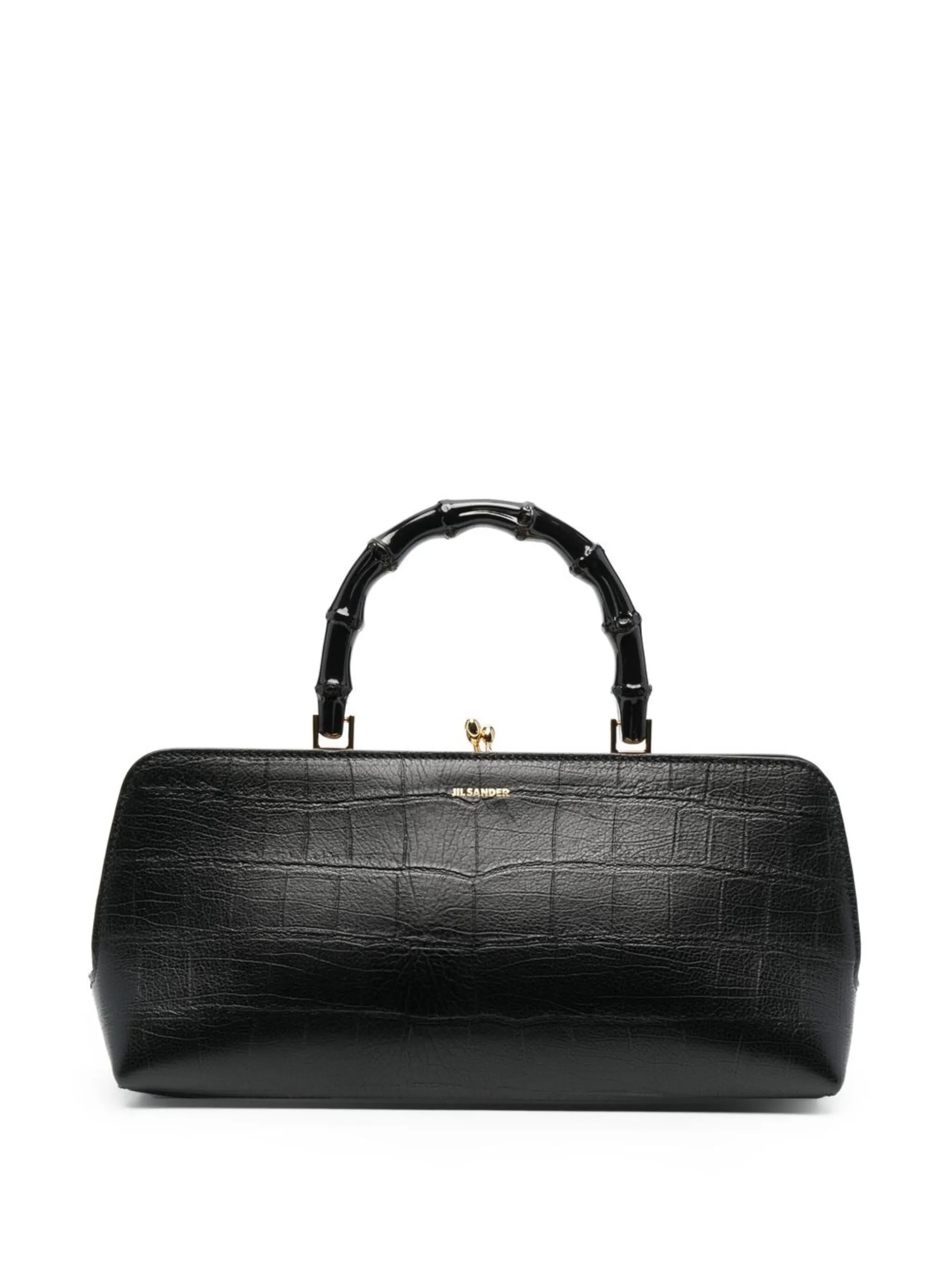 Goji bamboo-handle tote bag