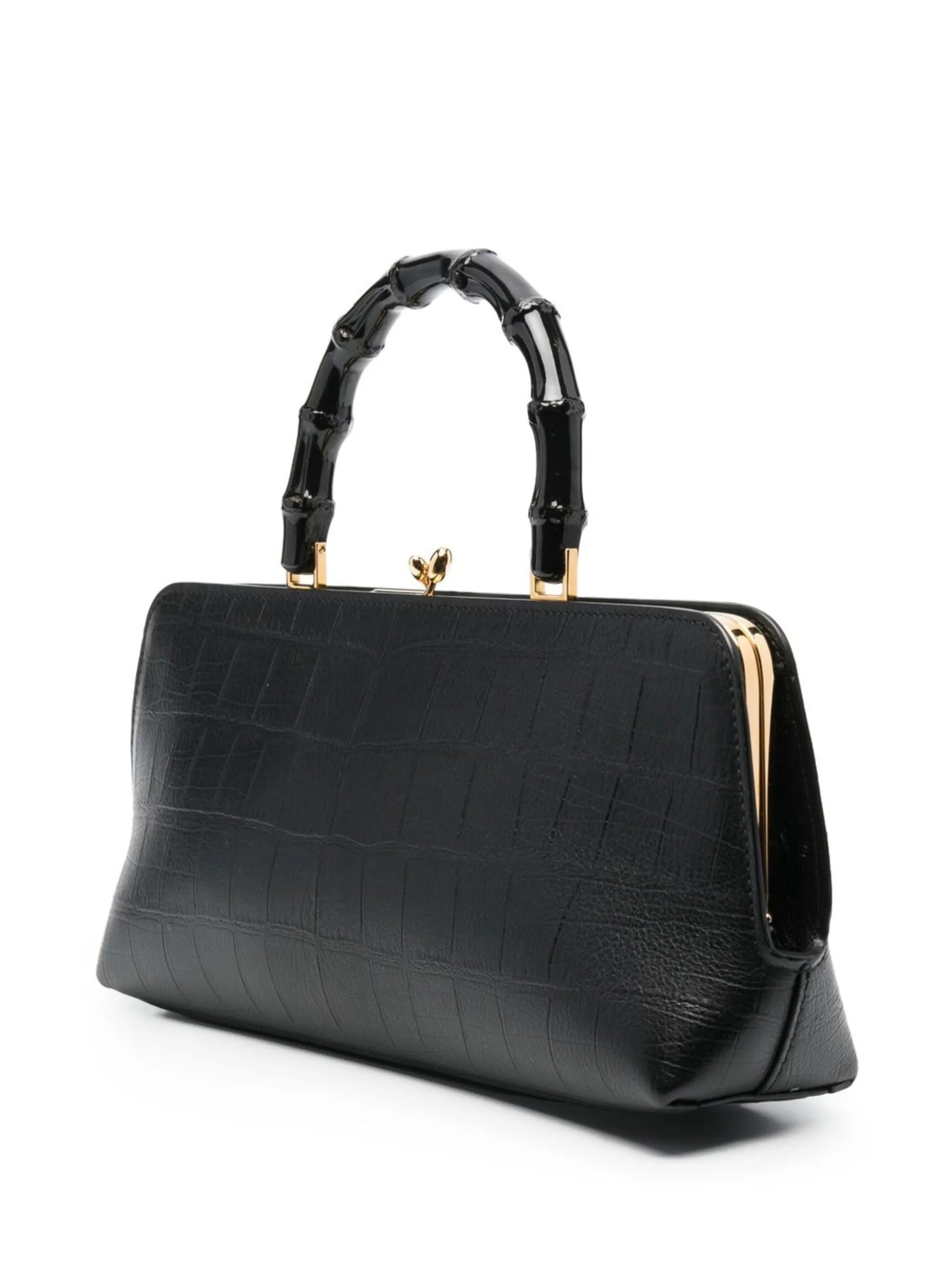 Goji bamboo-handle tote bag