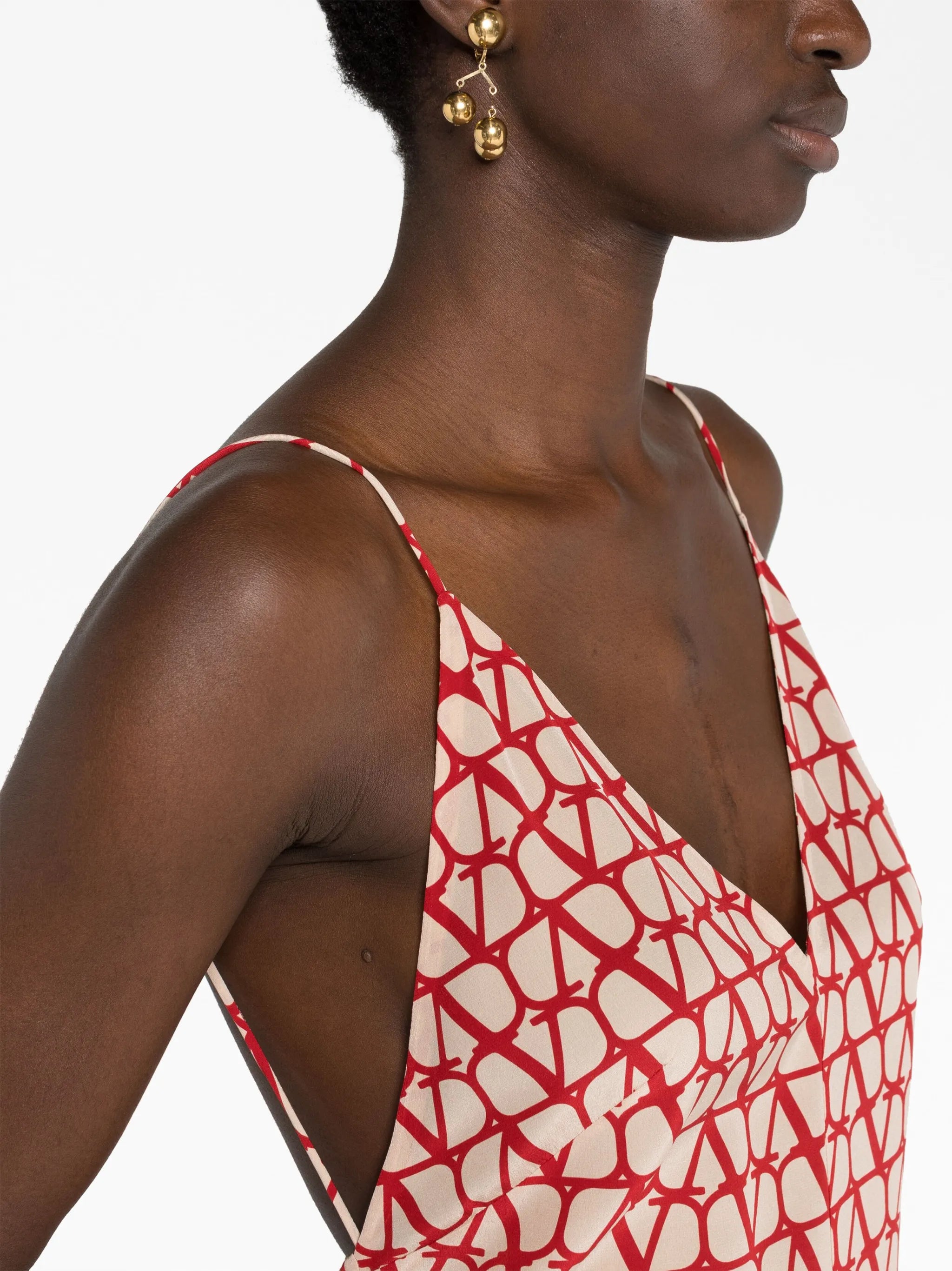 Toile Iconographe open-back playsuit