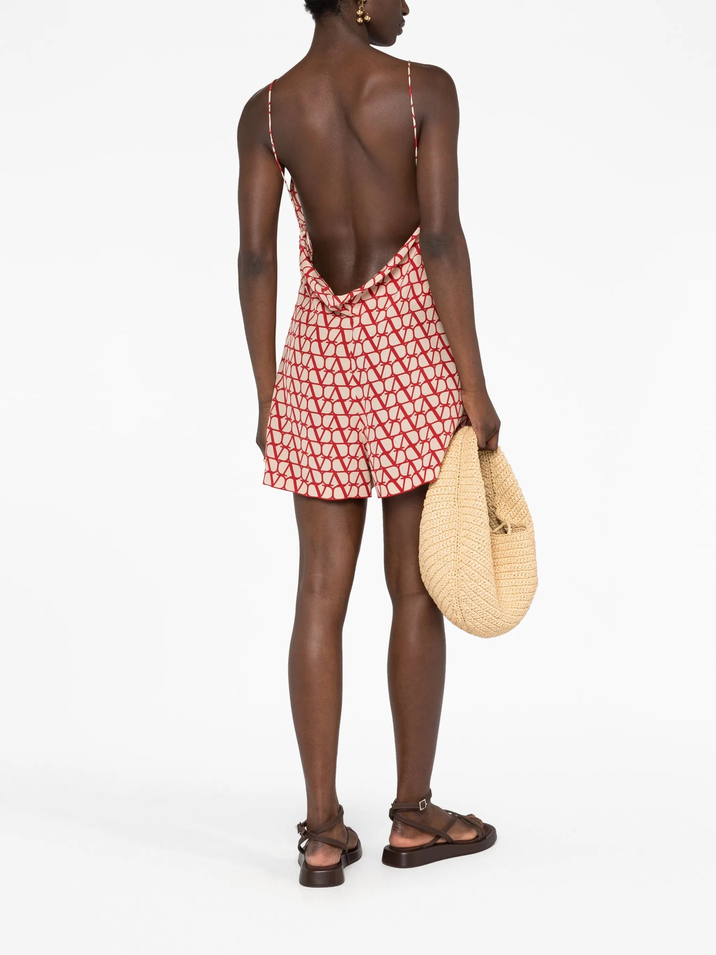 Toile Iconographe open-back playsuit