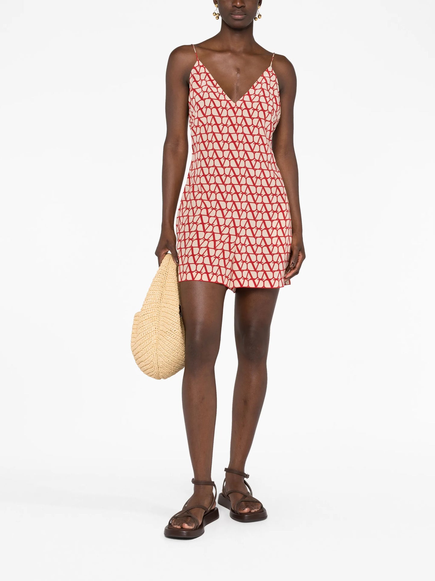 Toile Iconographe open-back playsuit