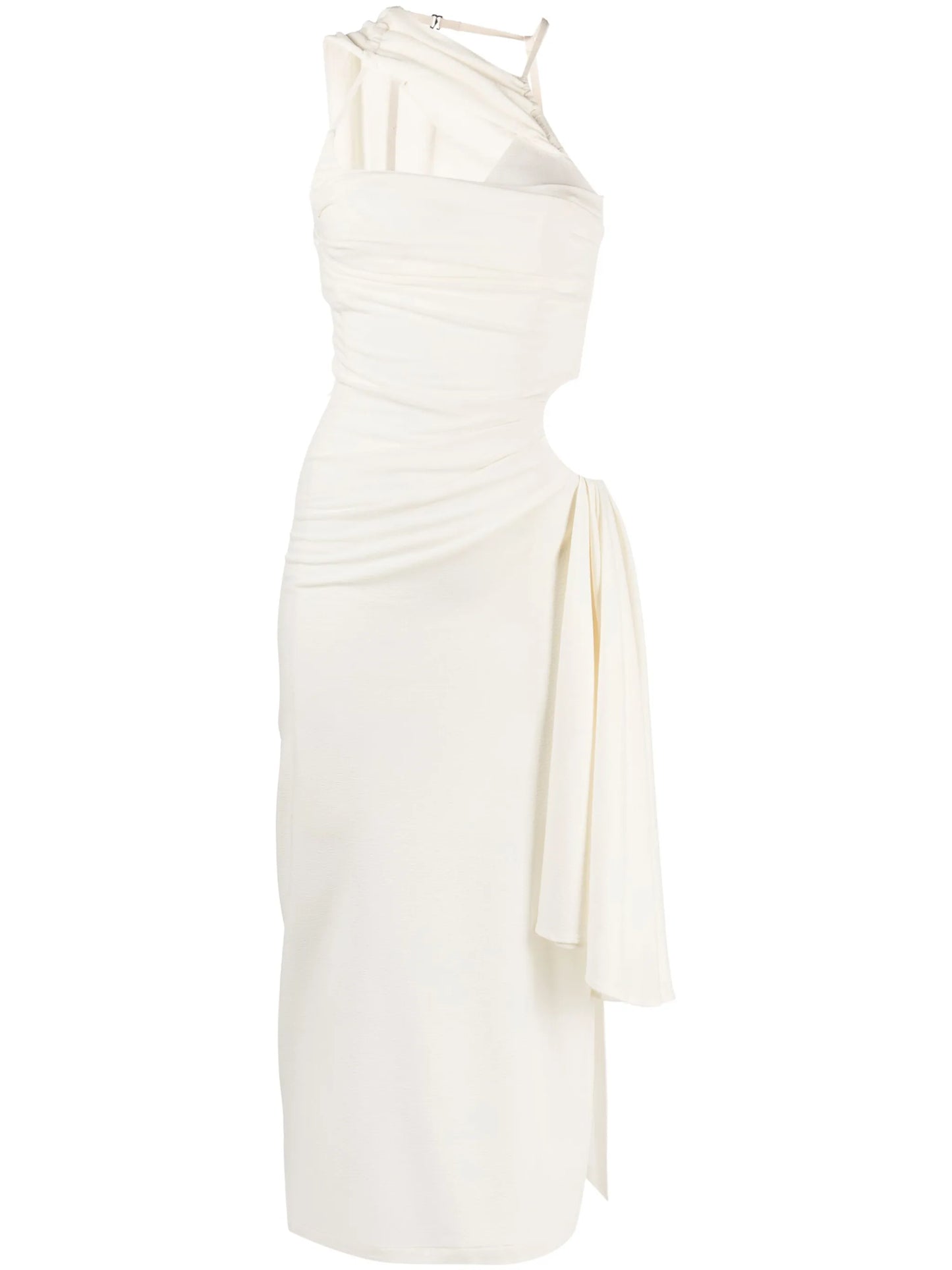 Abanada draped asymmetric dress