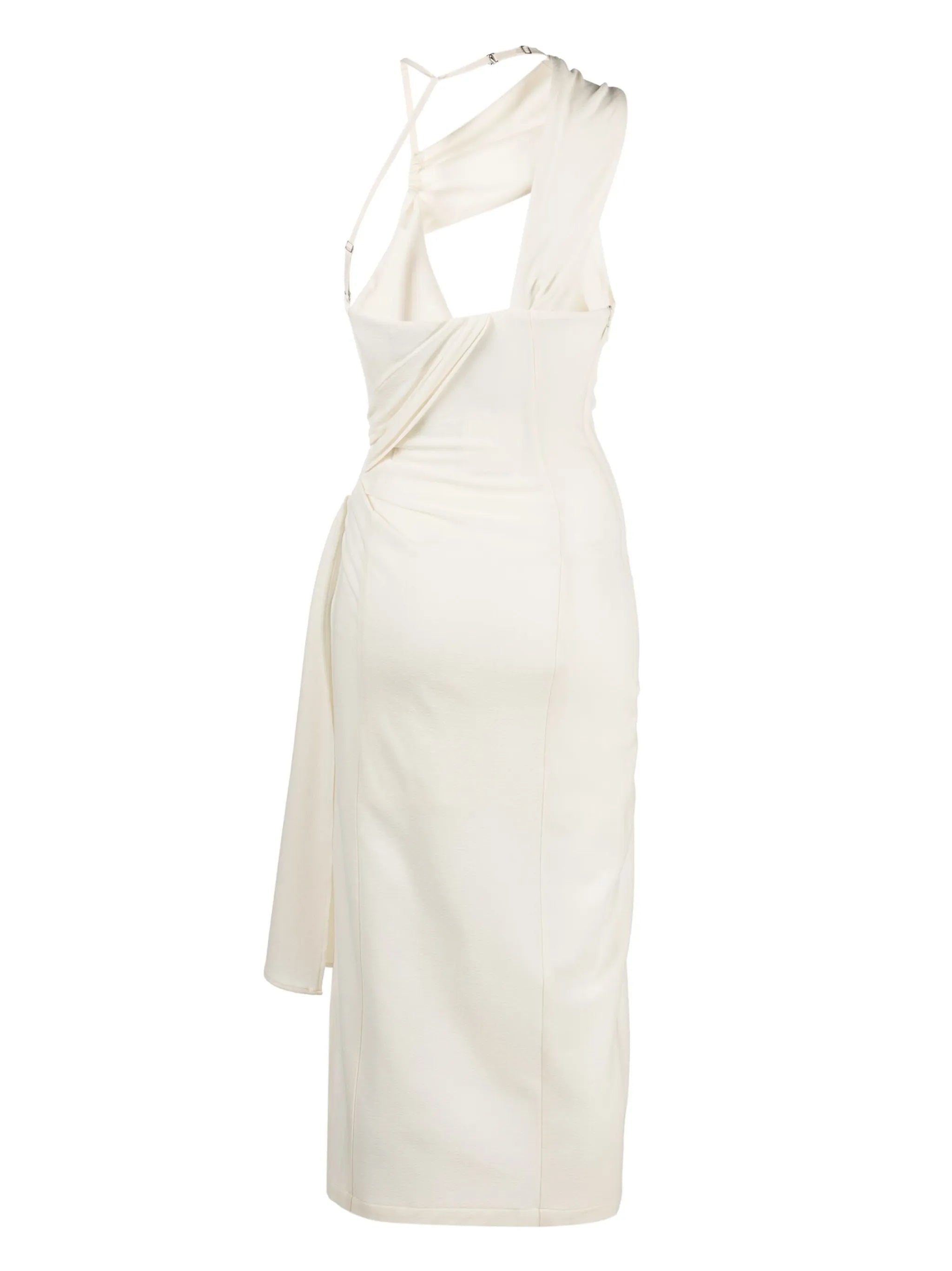 Abanada draped asymmetric dress