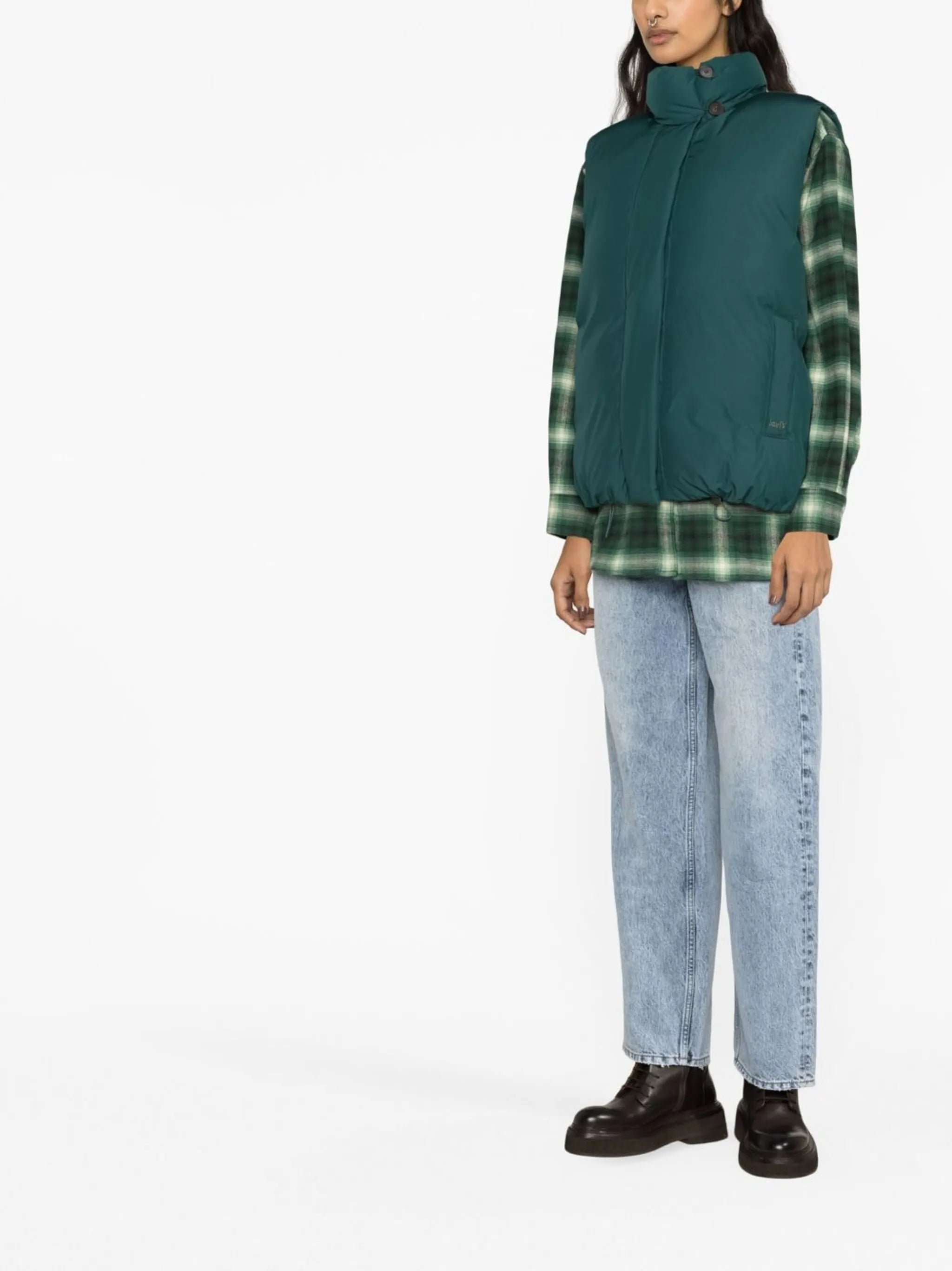 button-up vest