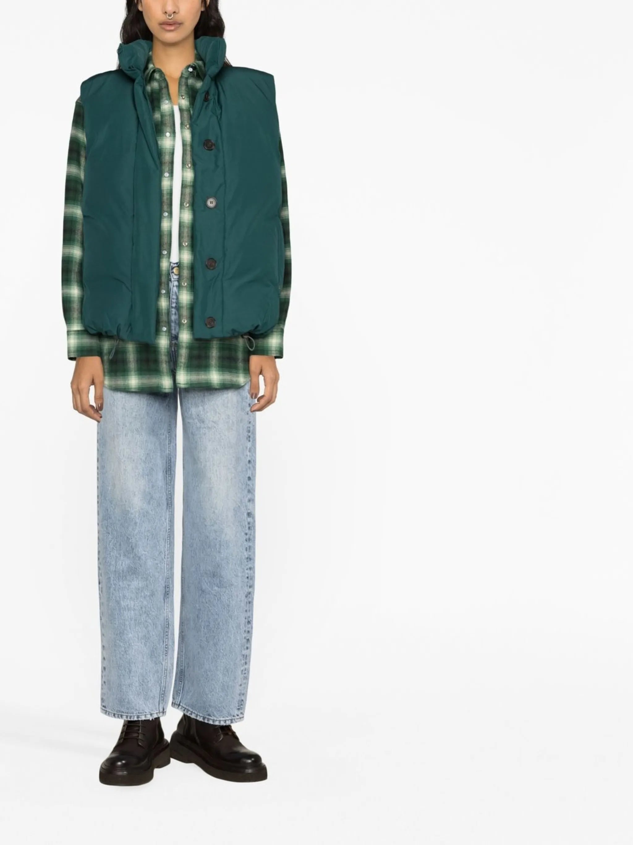 button-up vest