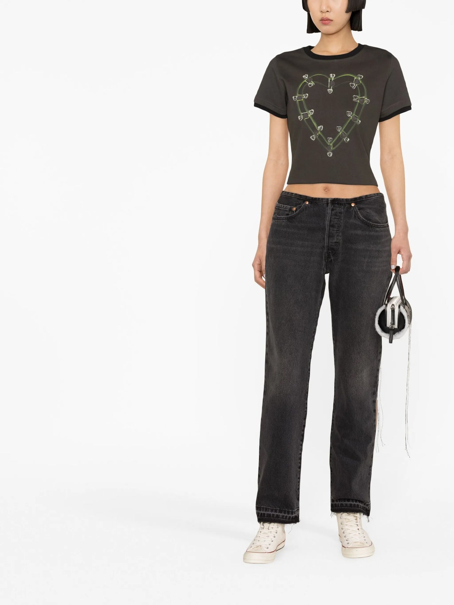 mini waist straight trousers