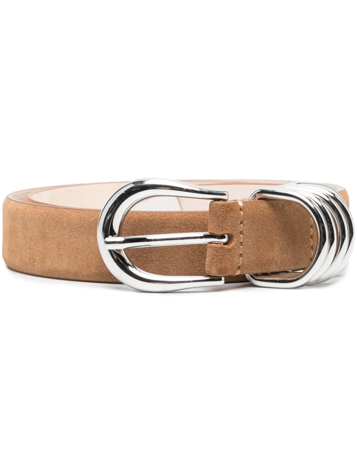 Hollyhock 3-ring suede belt