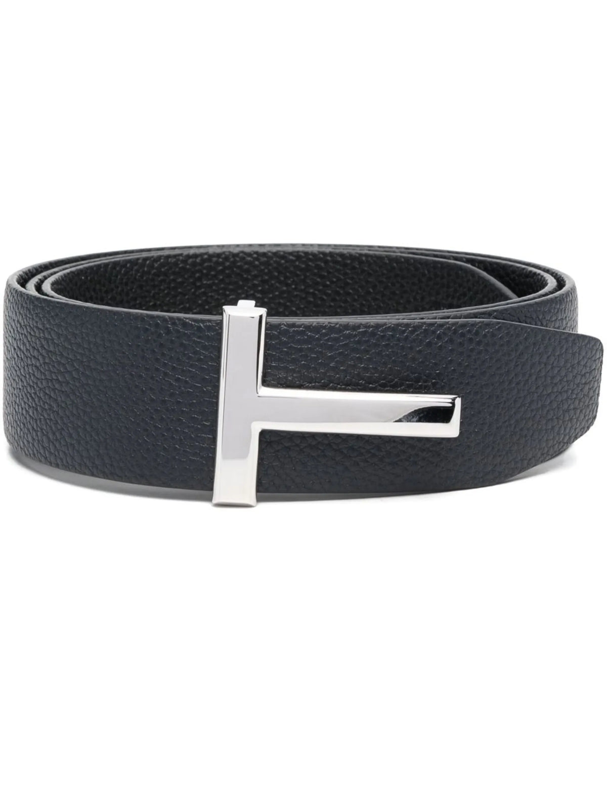 grain leather T Icon belt