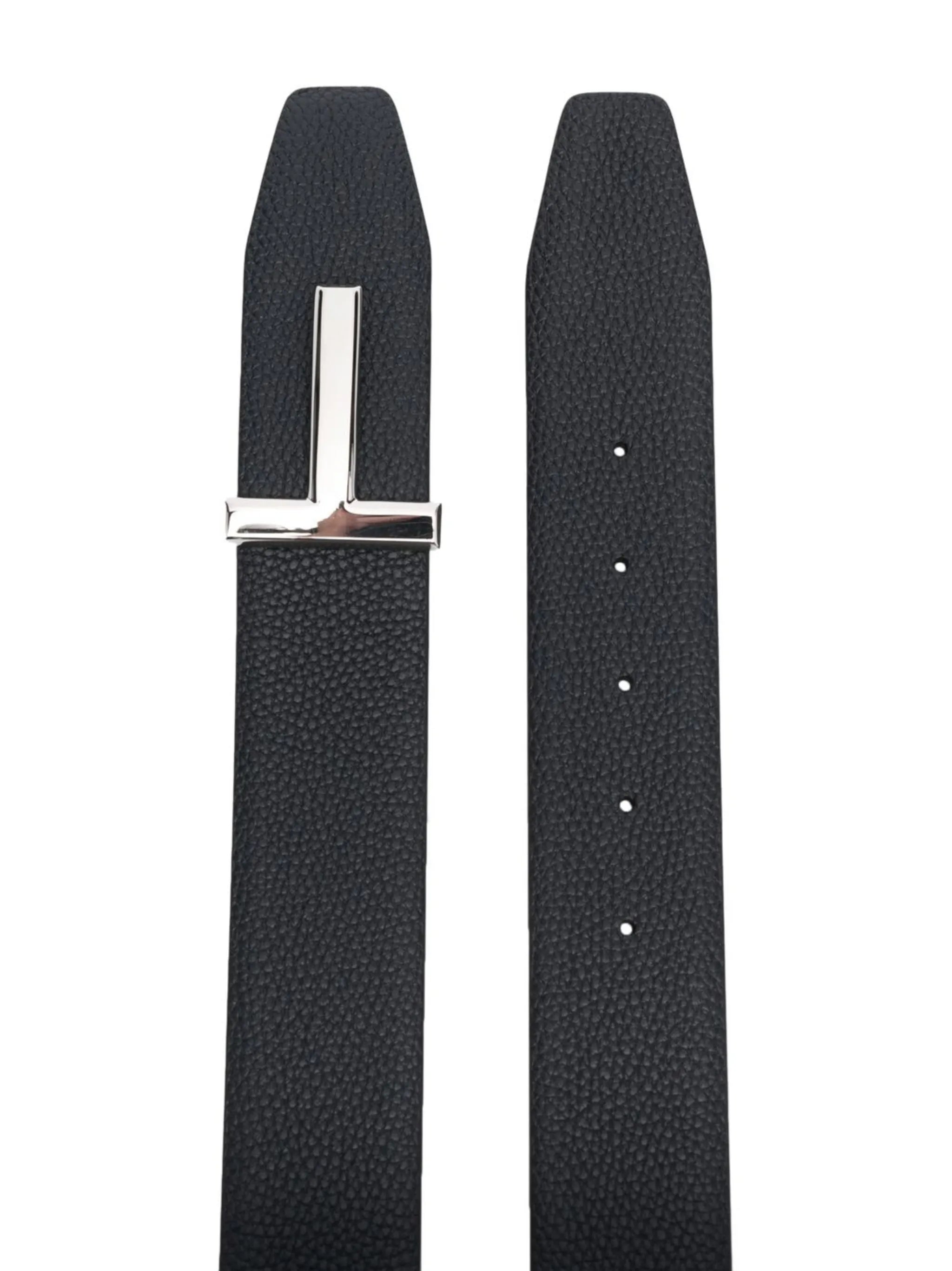 grain leather T Icon belt