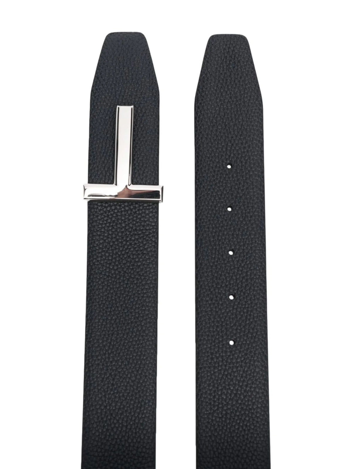 grain leather T Icon belt