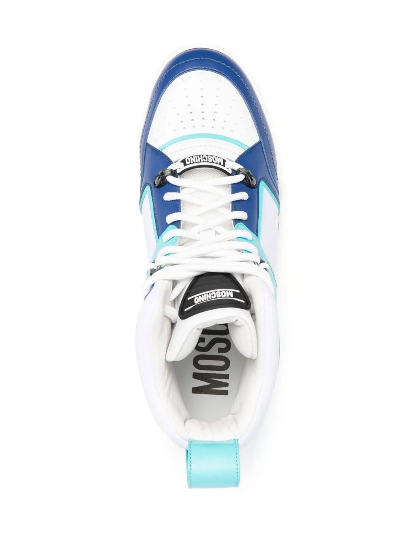colour-block high-top sneakers
