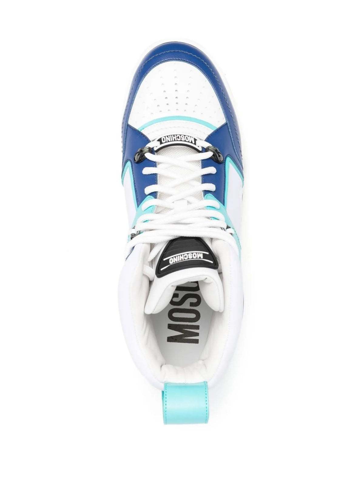 colour-block high-top sneakers